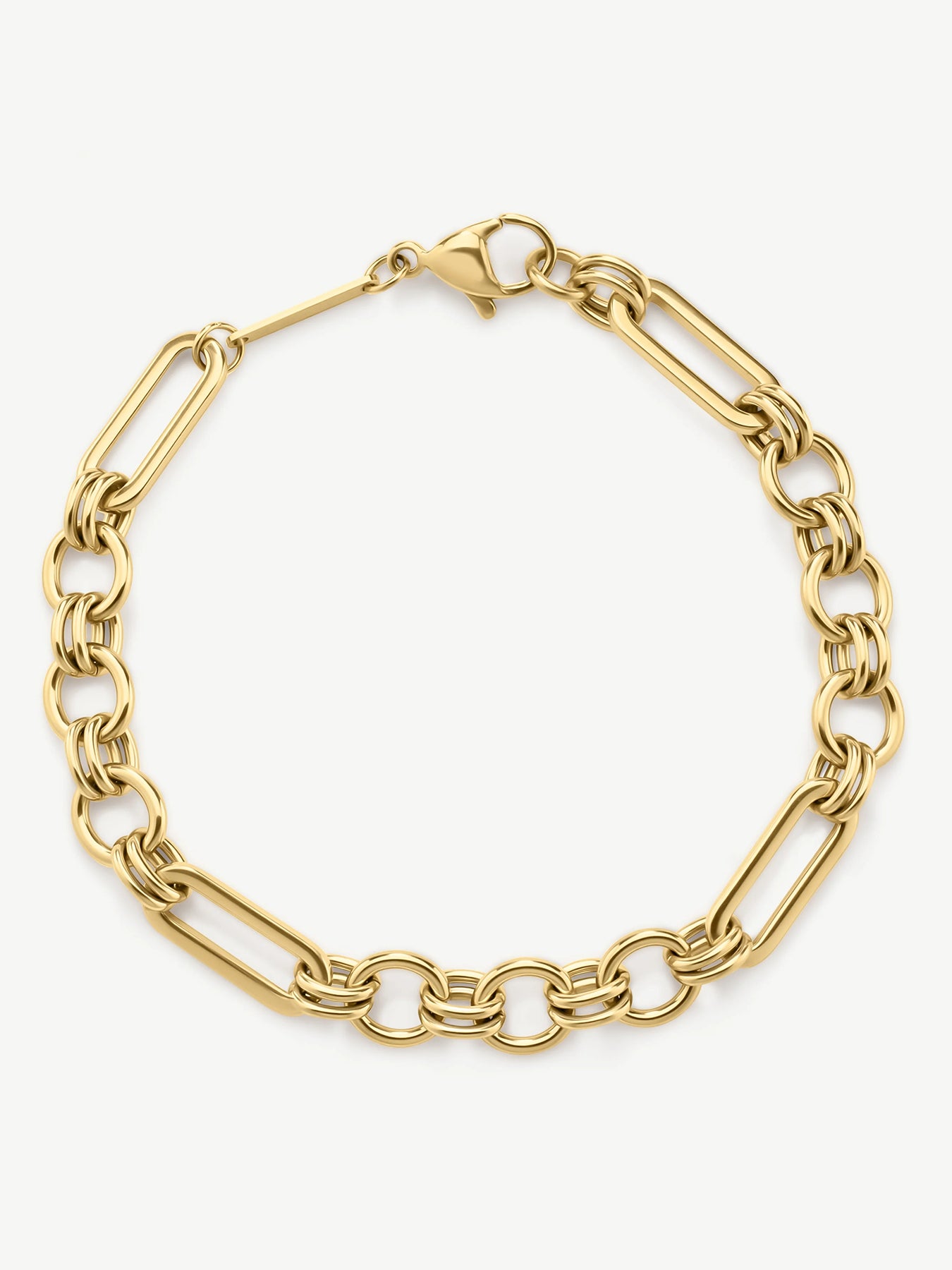 Eternal Link Chain Bracelet 17cm Gold