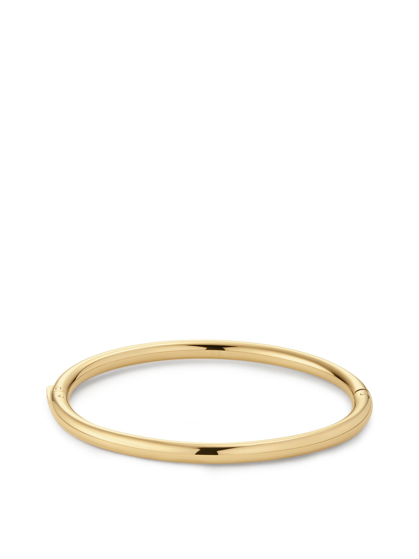 Classic Oval Bangle Gold