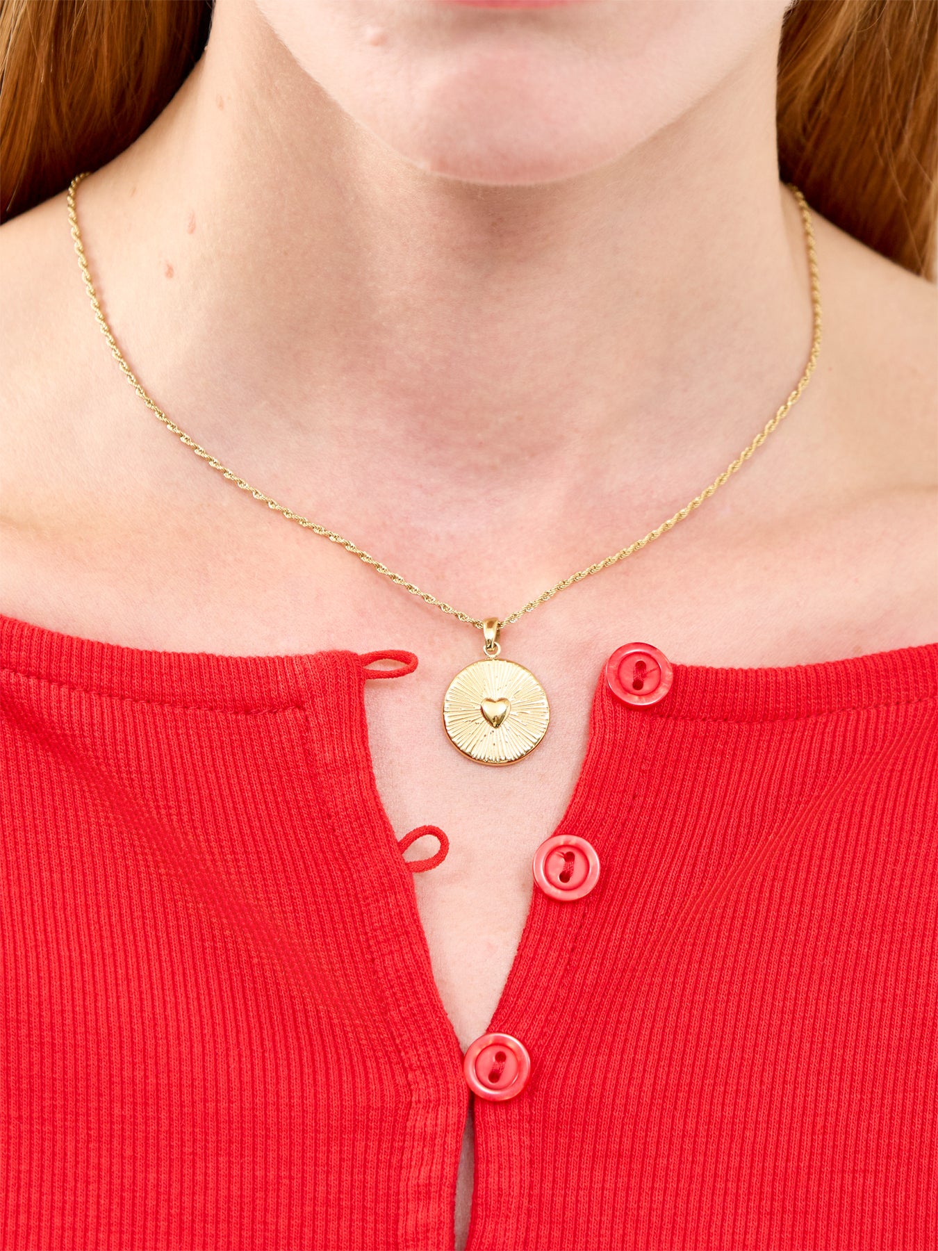 Heart Talisman Necklace Gold