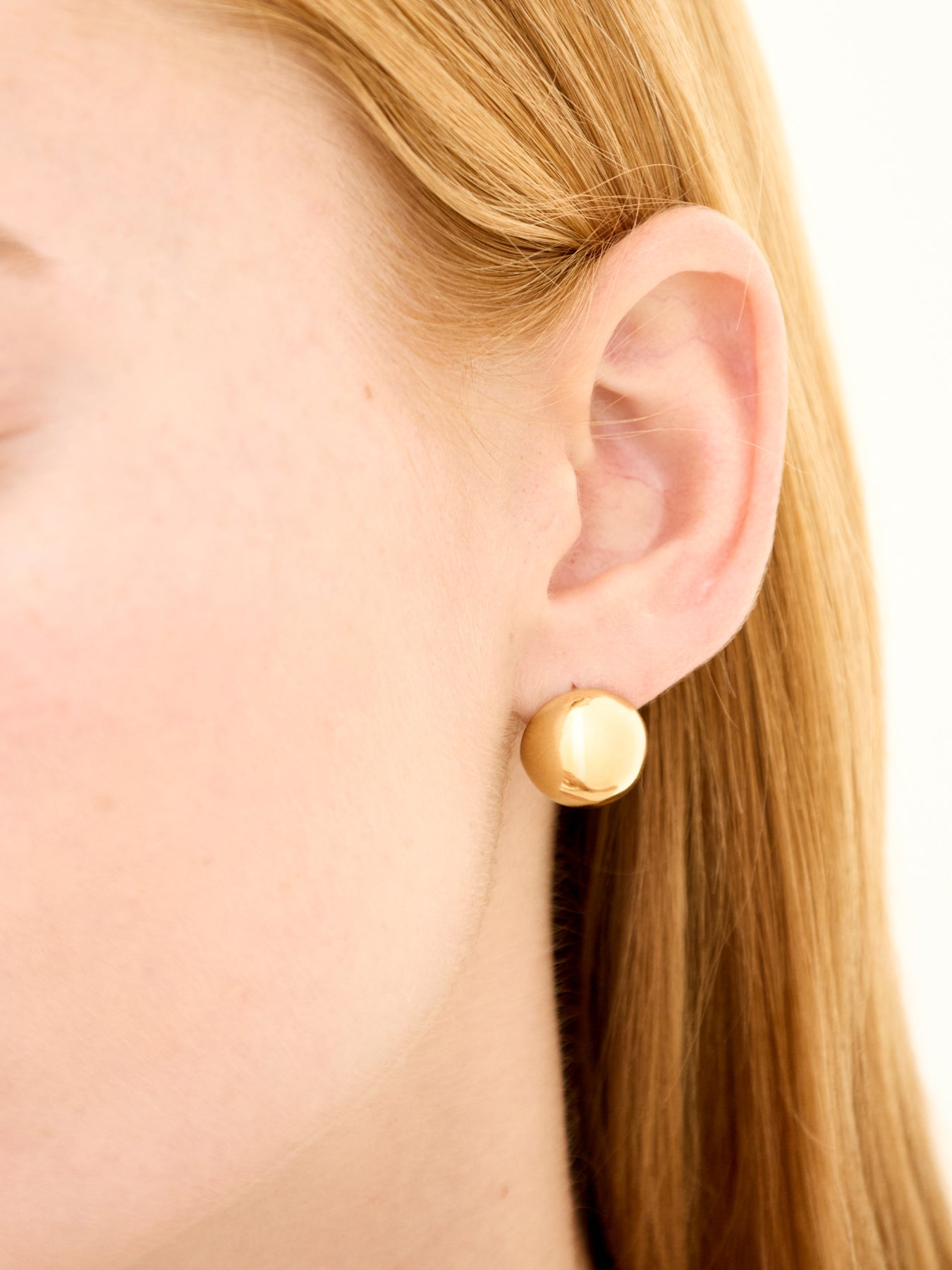 Bold Bauble Stud Earrings Gold