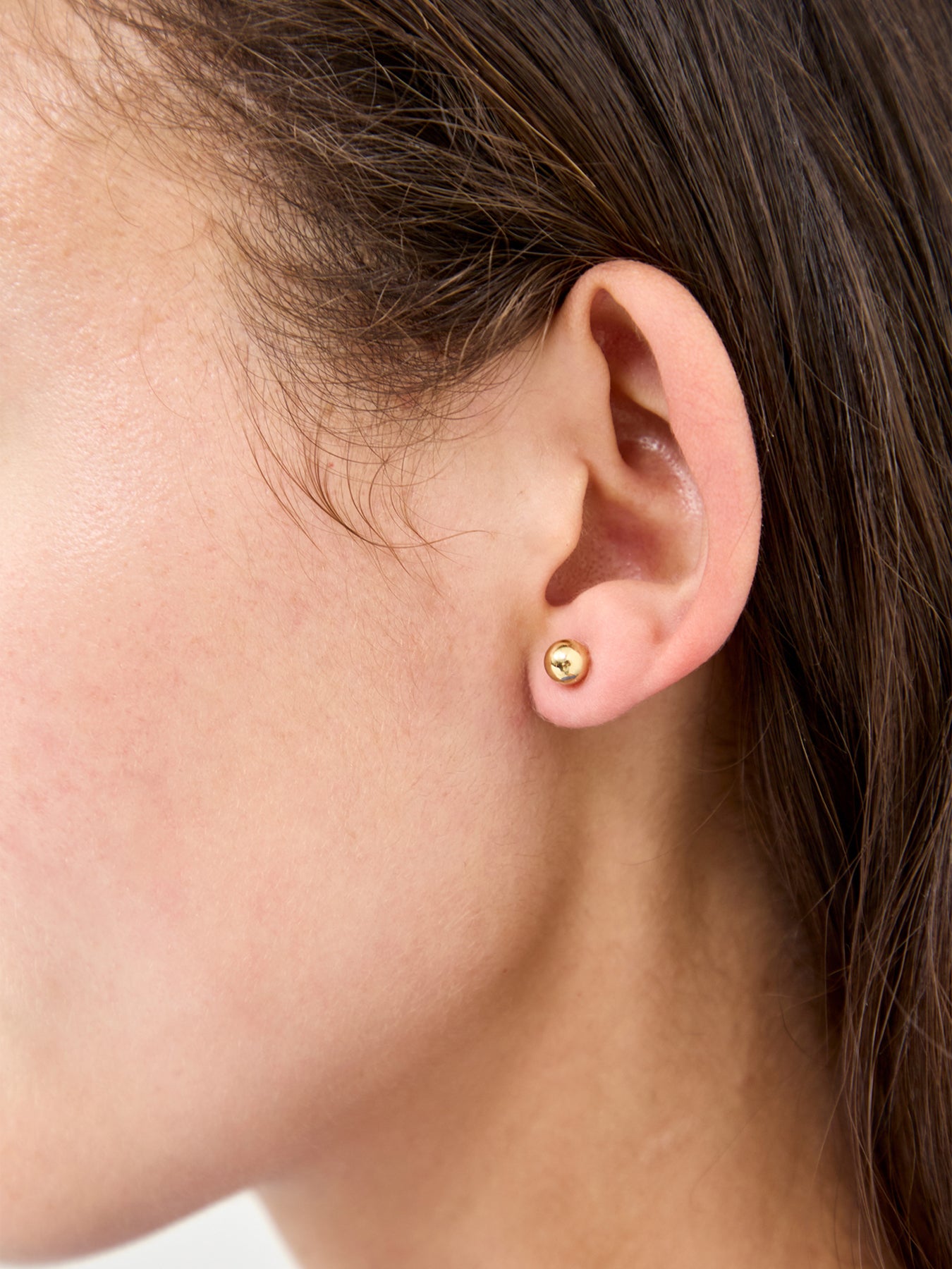 Mini Bauble Stud Earrings Gold
