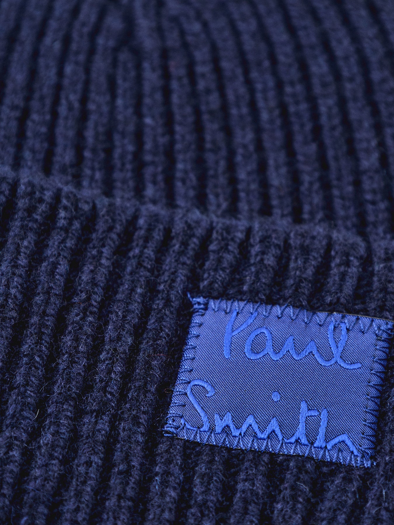 Cashmere And Merino Wool Beanie Navy