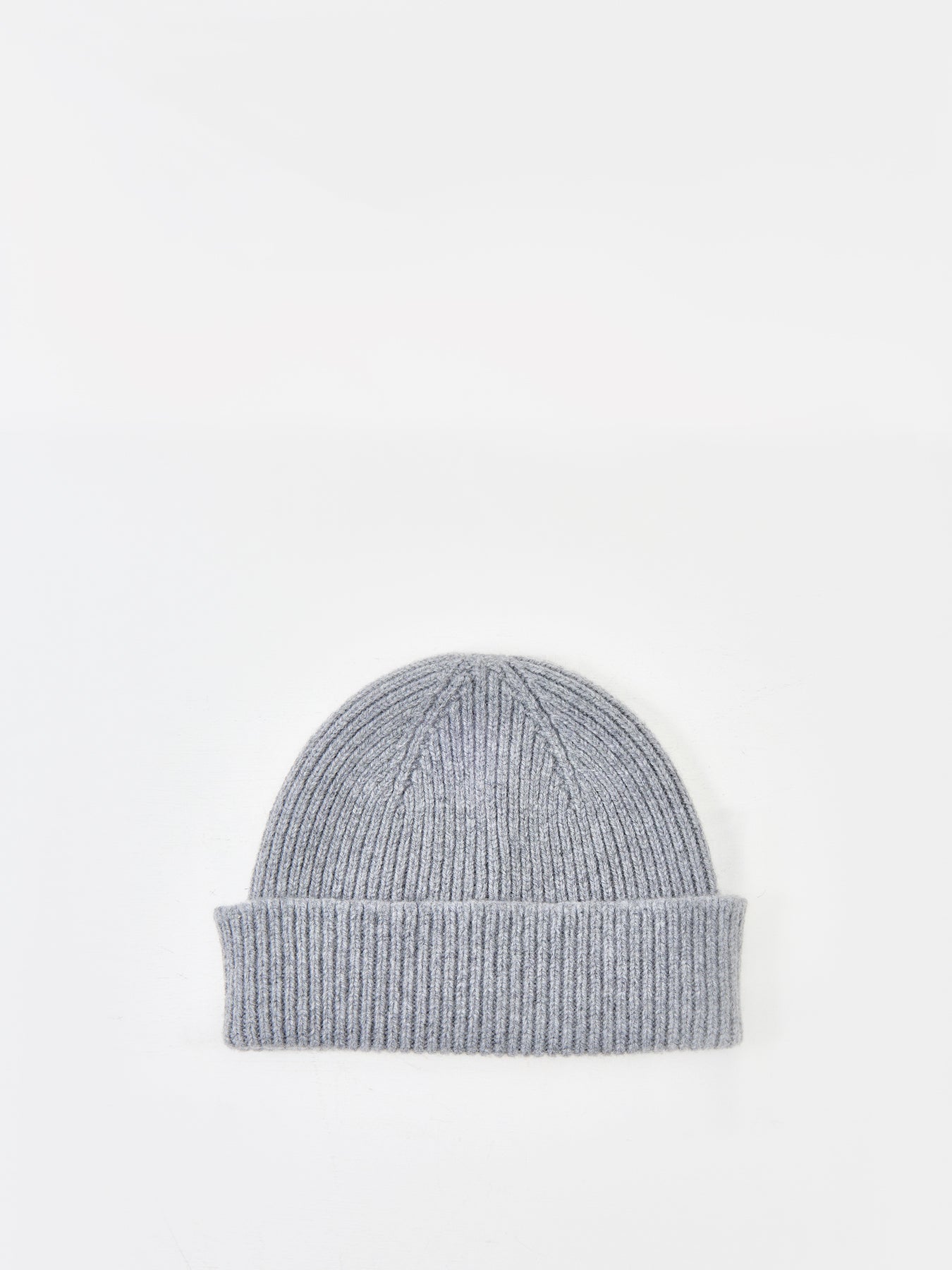 Cashmere And Merino Wool Beanie Grey