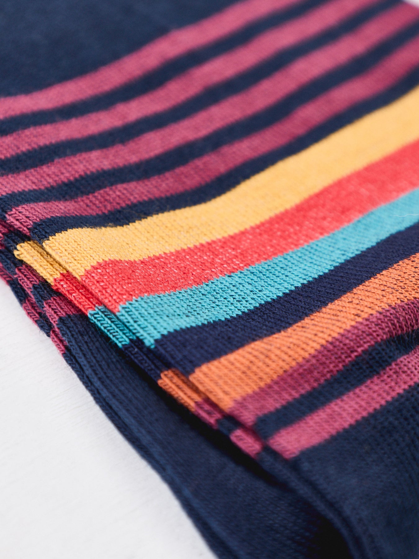 PS Paul Smith Lorenzo Stripe Crew Socks Navy