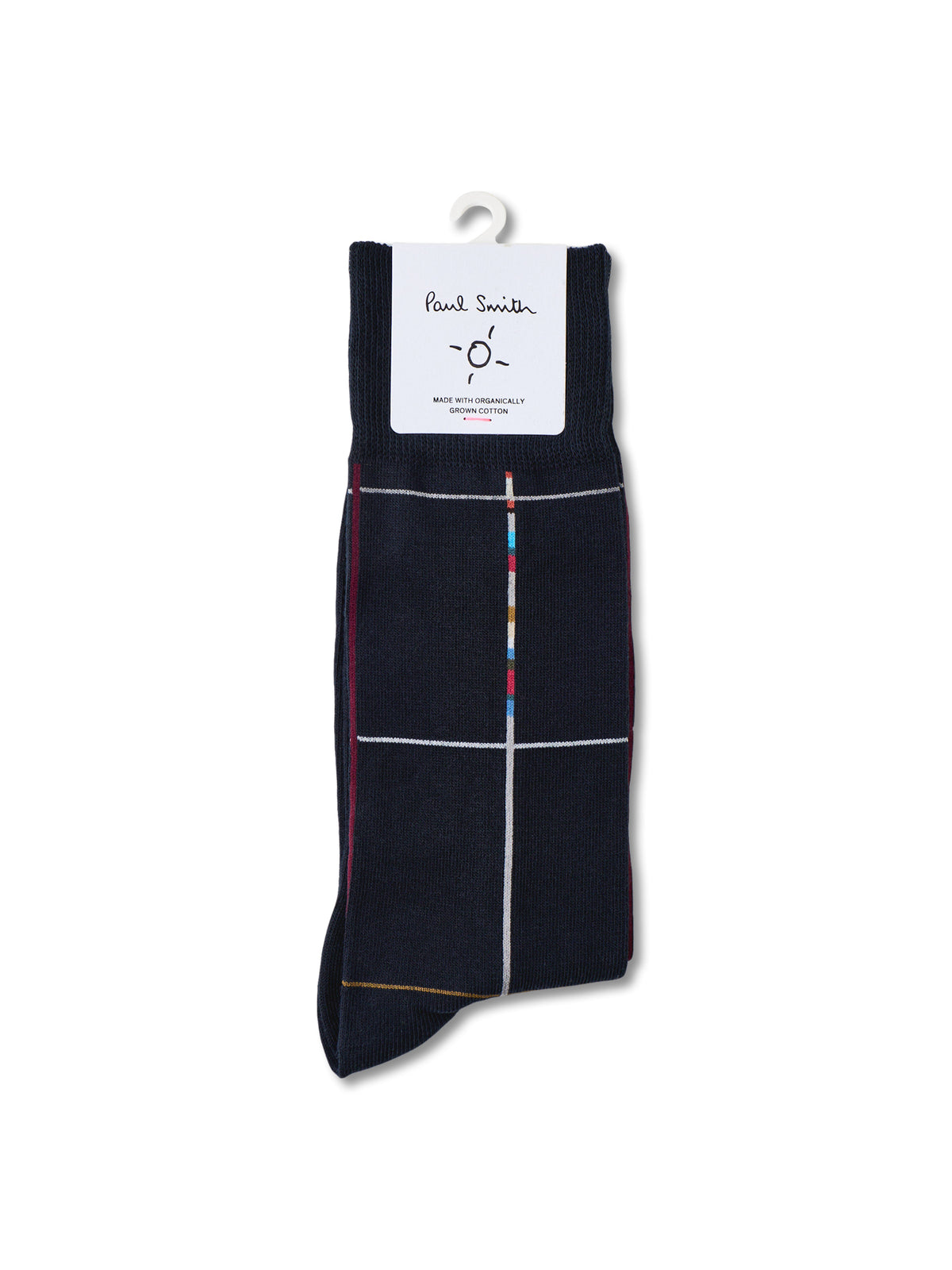Cotton Signature Check Crew Socks