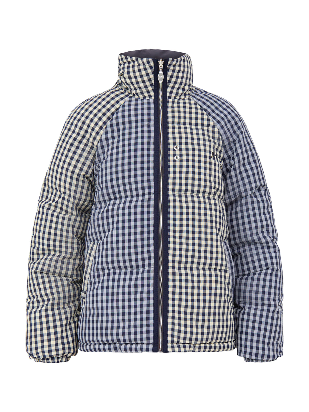 Opal Reversible Gingham Puffer Jacket - Multi
