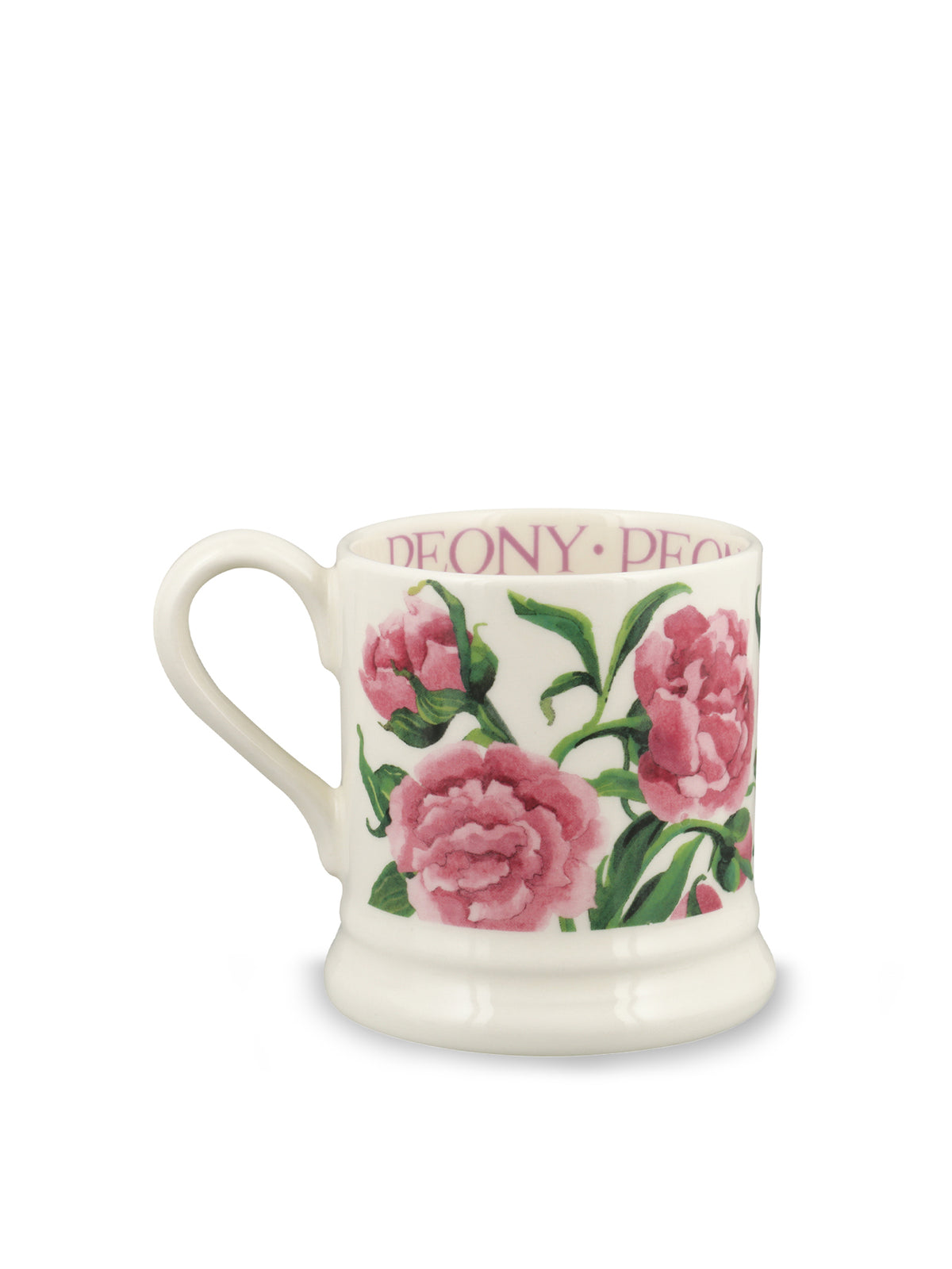 Pink Peony Half Pint Mug
