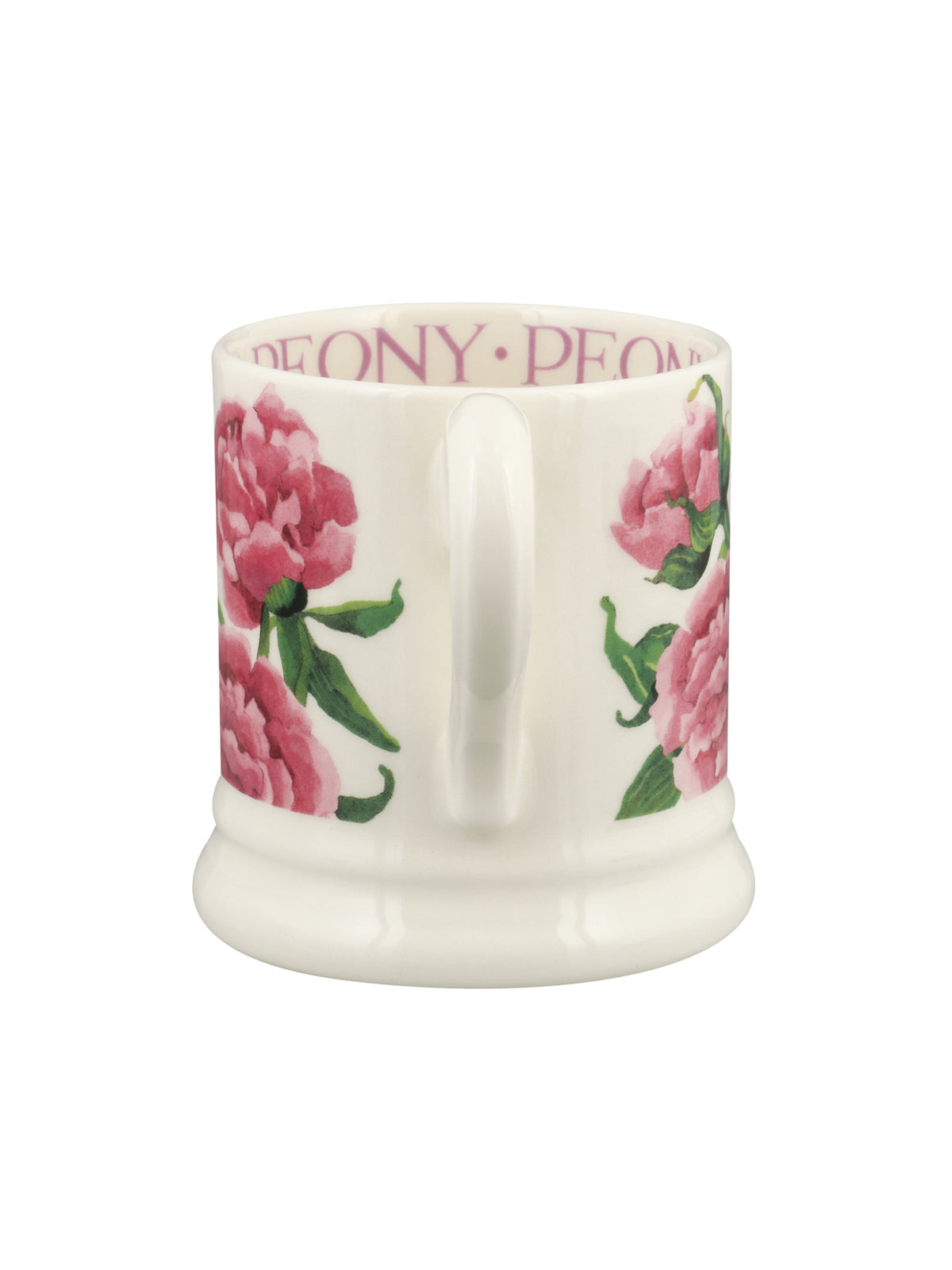 Pink Peony Half Pint Mug