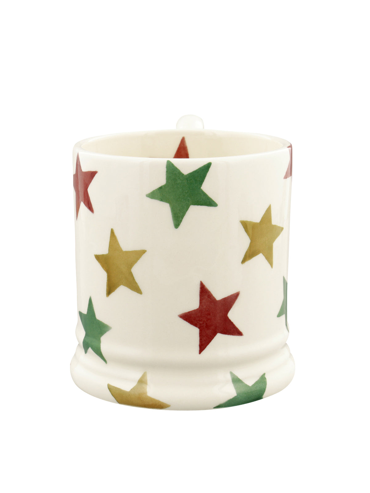 Red Green & Gold Stars Half Pint Mug