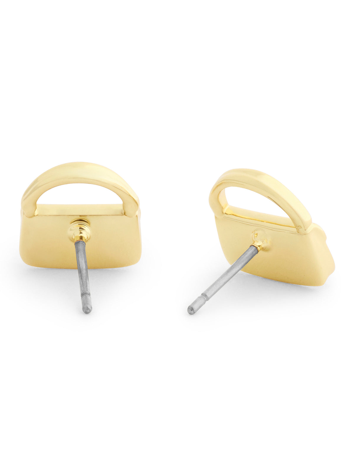 Pavé Tabby Bag Stud Earrings - Gold & Crystal