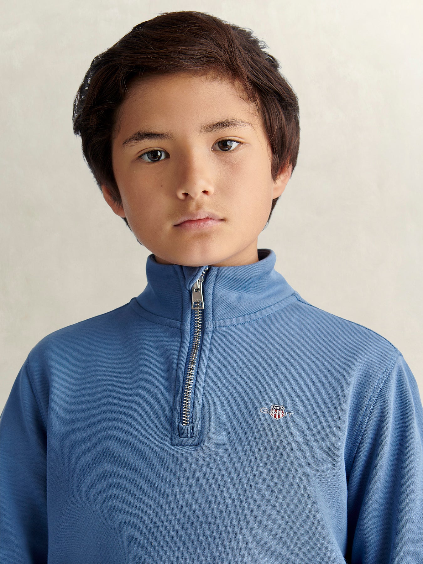 Kids' Shield Half Zip Sweatshirt Blue