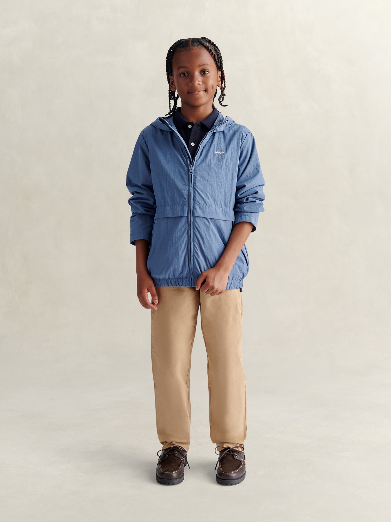 Kids' Lightweight Windbreaker Blue