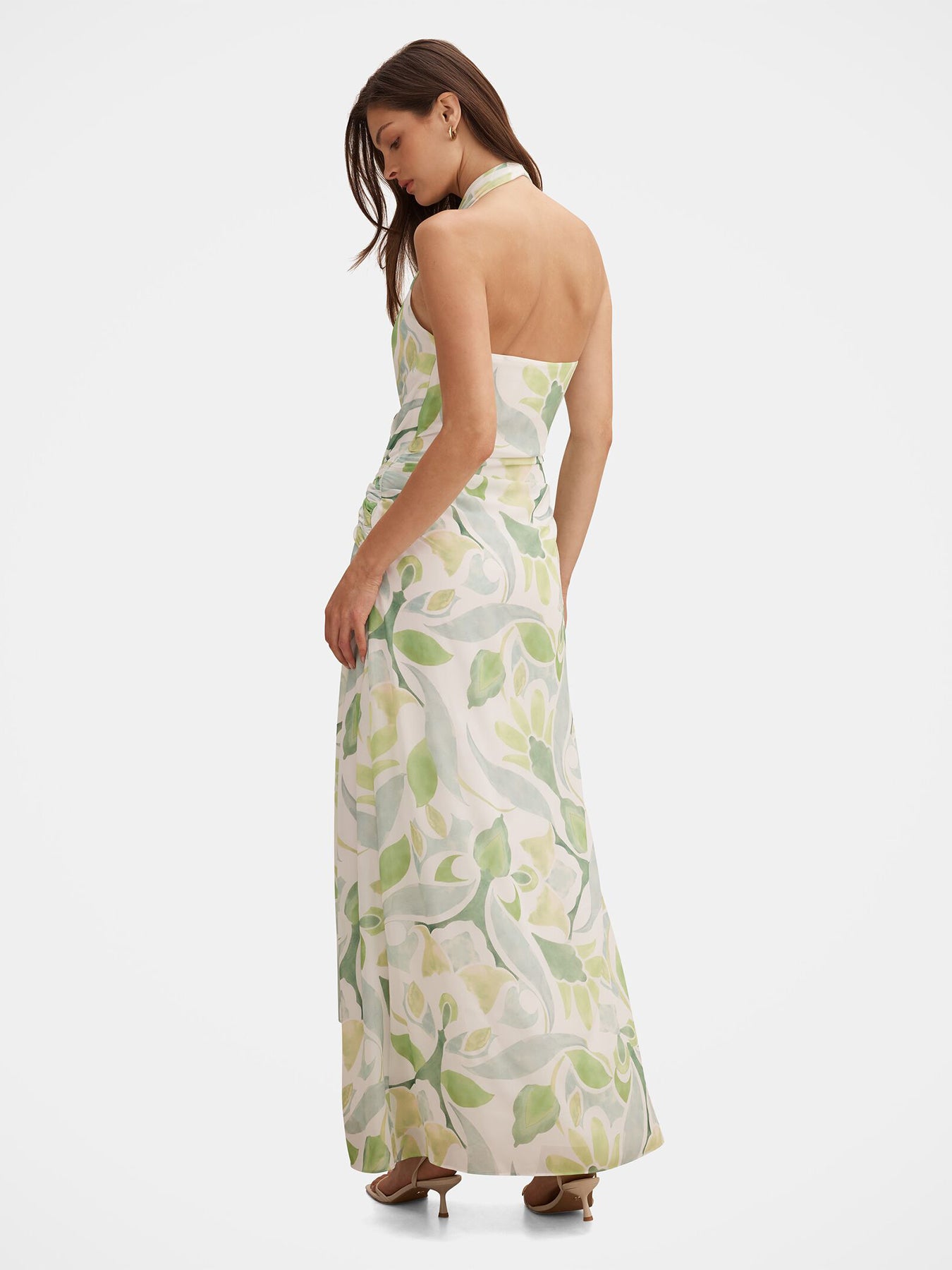 Cartia Wrap Maxi Dress Green