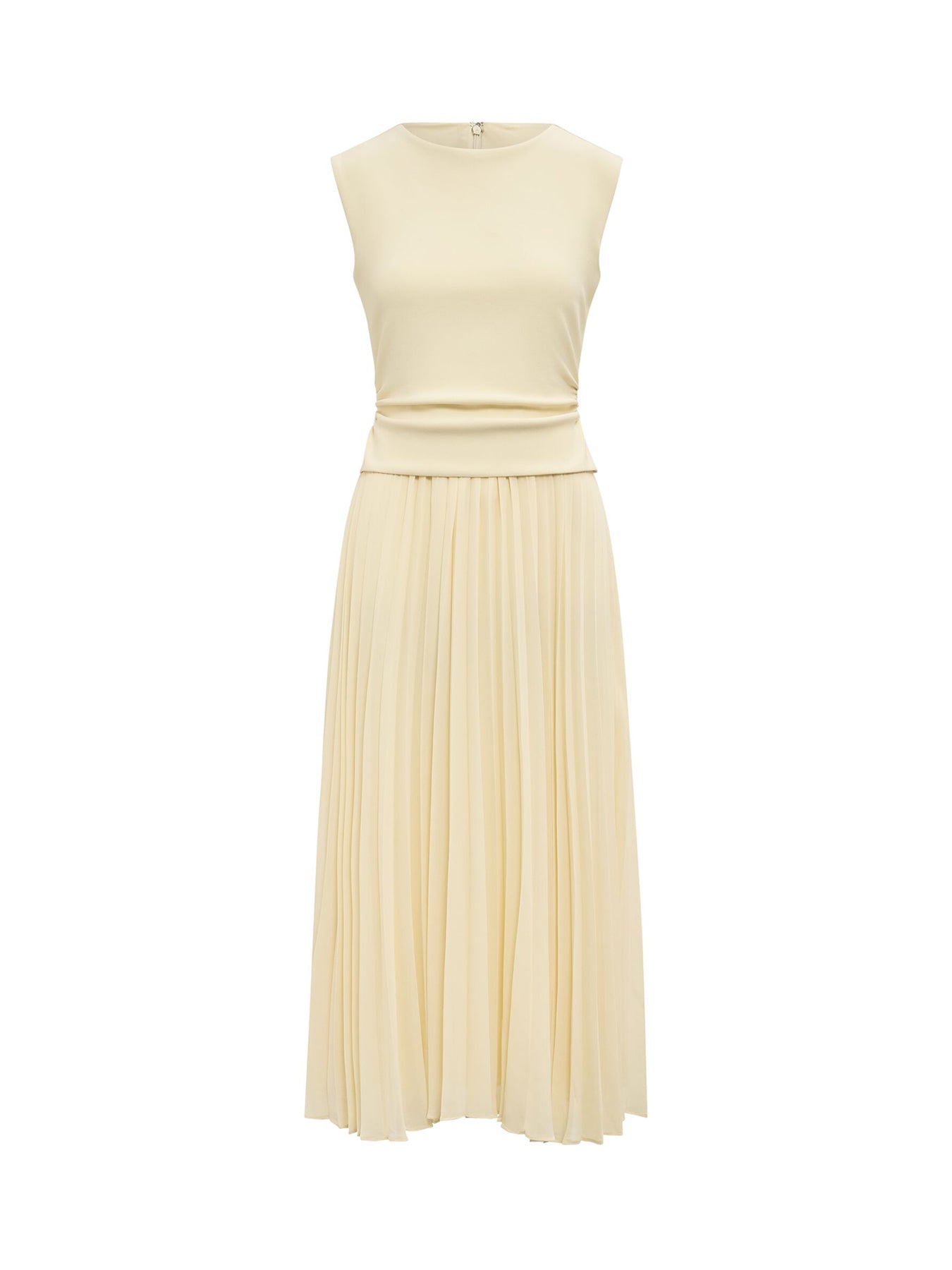 Emilia 2 in 1 Pleated Midi Dress Yellow