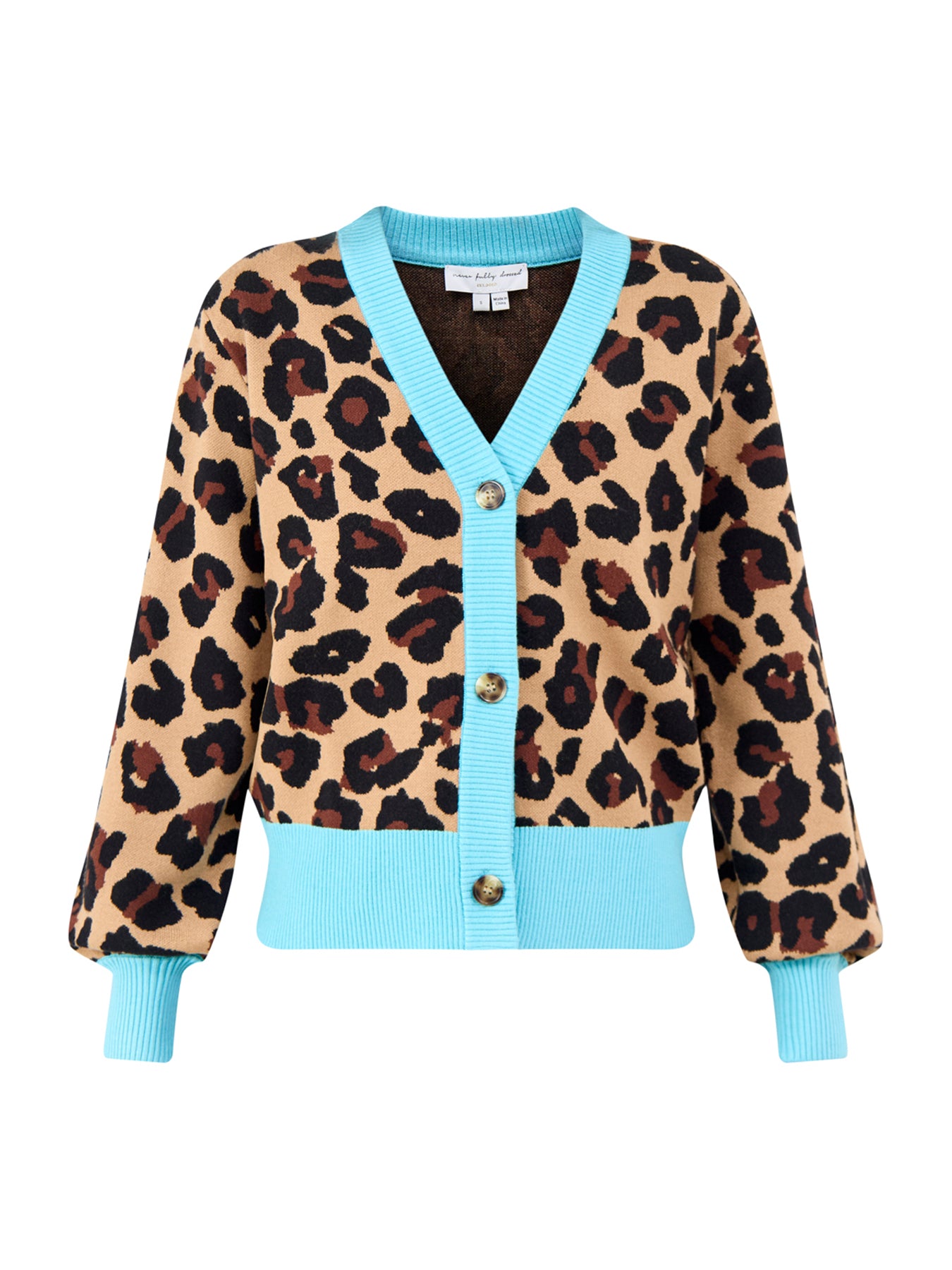 Hannah Leopard Jacquard Cardigan