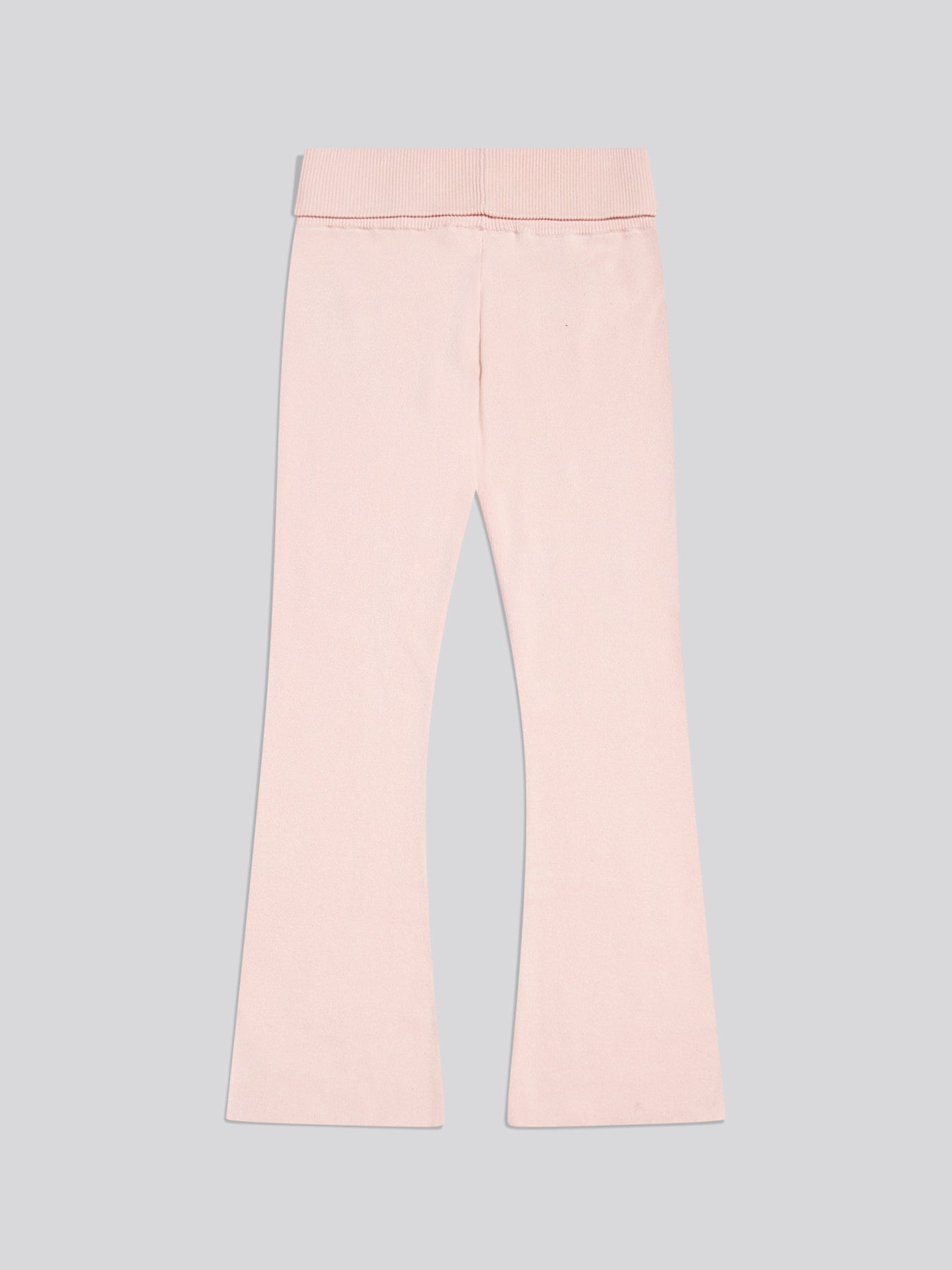 Knitted Turn-Over Waist Joggers - Lotus