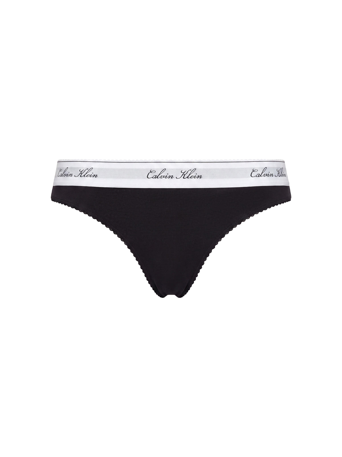 New Signature Cotton Blend Bikini Briefs – Black