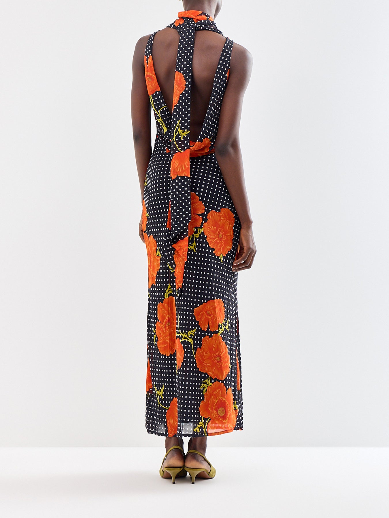 Black Poppy Sophie Maxi Dress Black