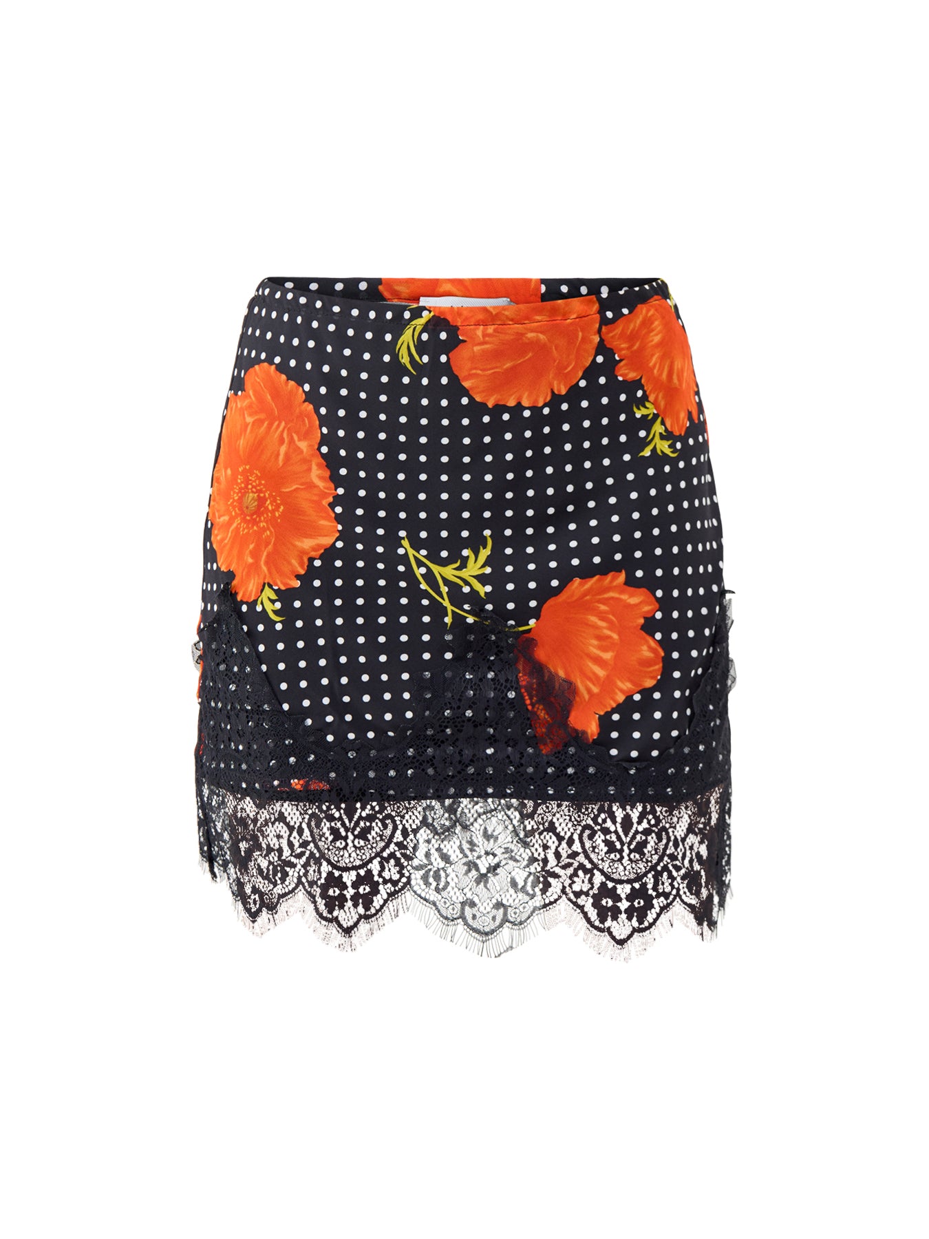 Black Poppy Mini Skirt Black