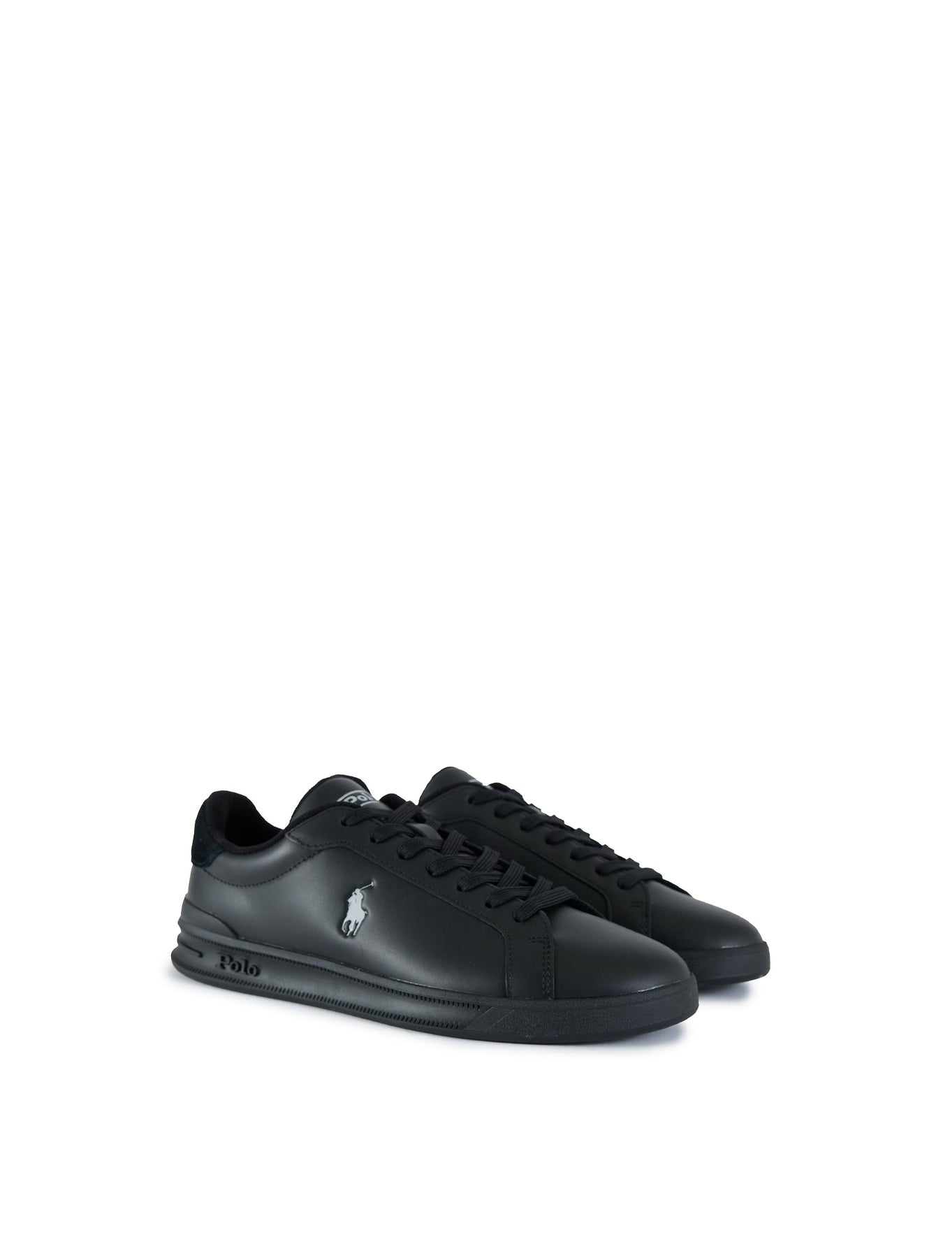 Heritage Aera Leather Trainers Black