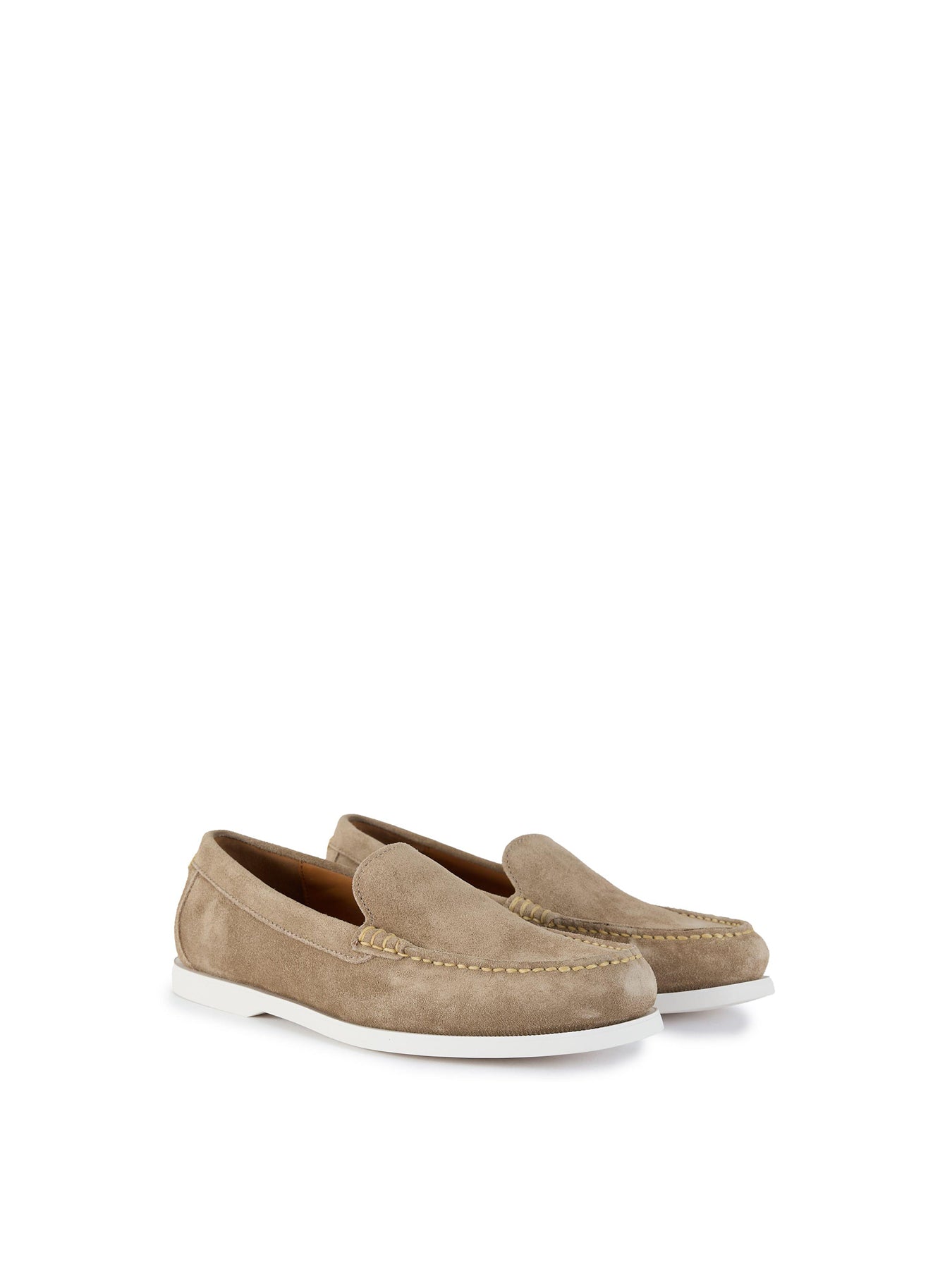 Merton Suede Venetian Loafers Tan