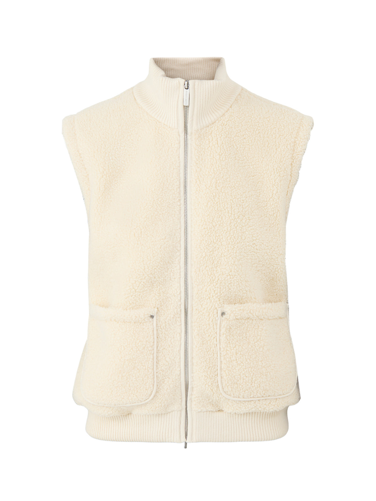 Plush Fleece Ribbed Gilet