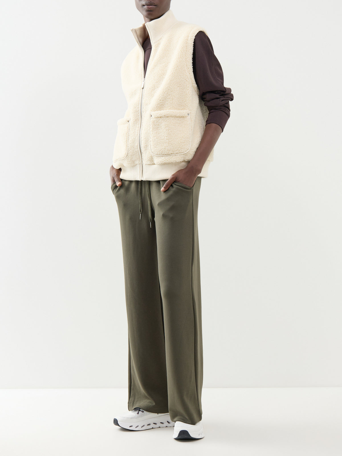 Plush Fleece Ribbed Gilet