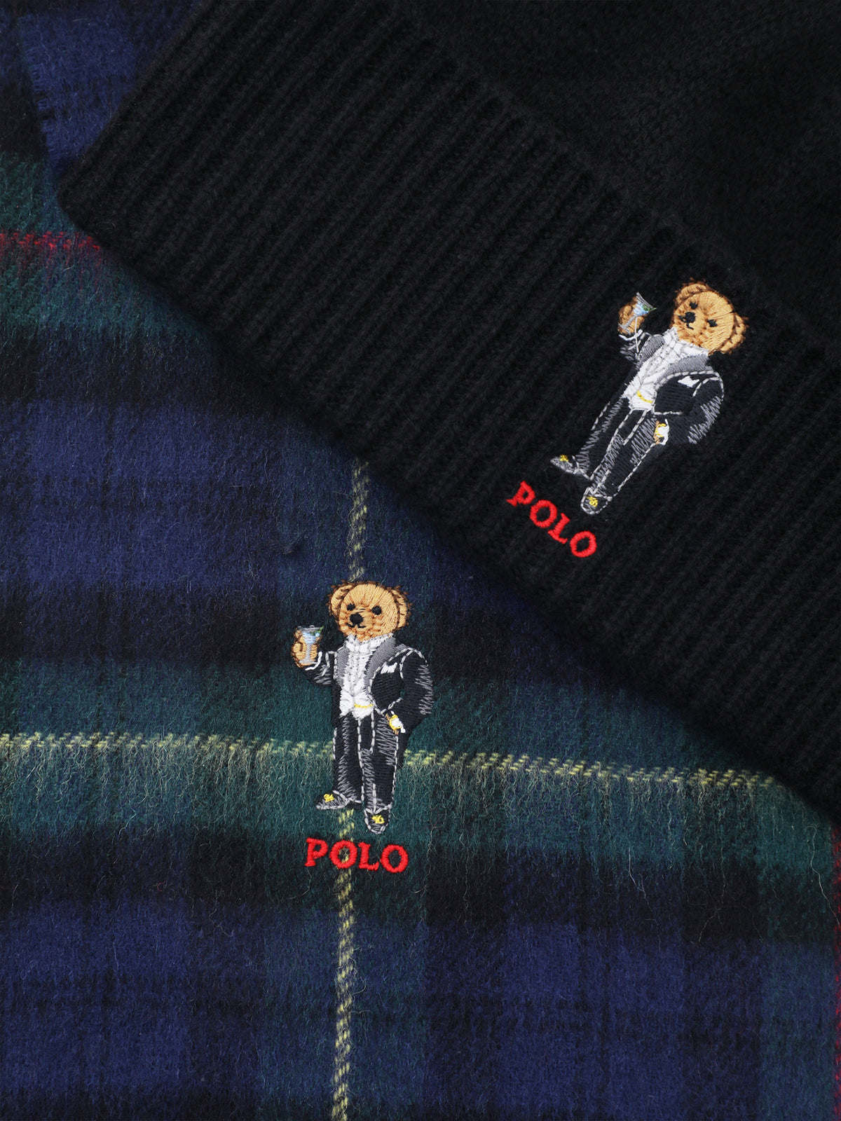 Holiday Bear Scarf & Hat Gift Box - Multi