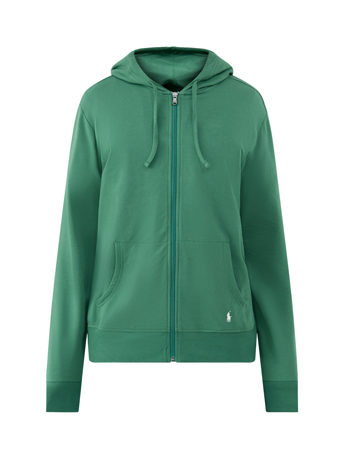 Cotton Blend Lounge Hoodie - Verano Green