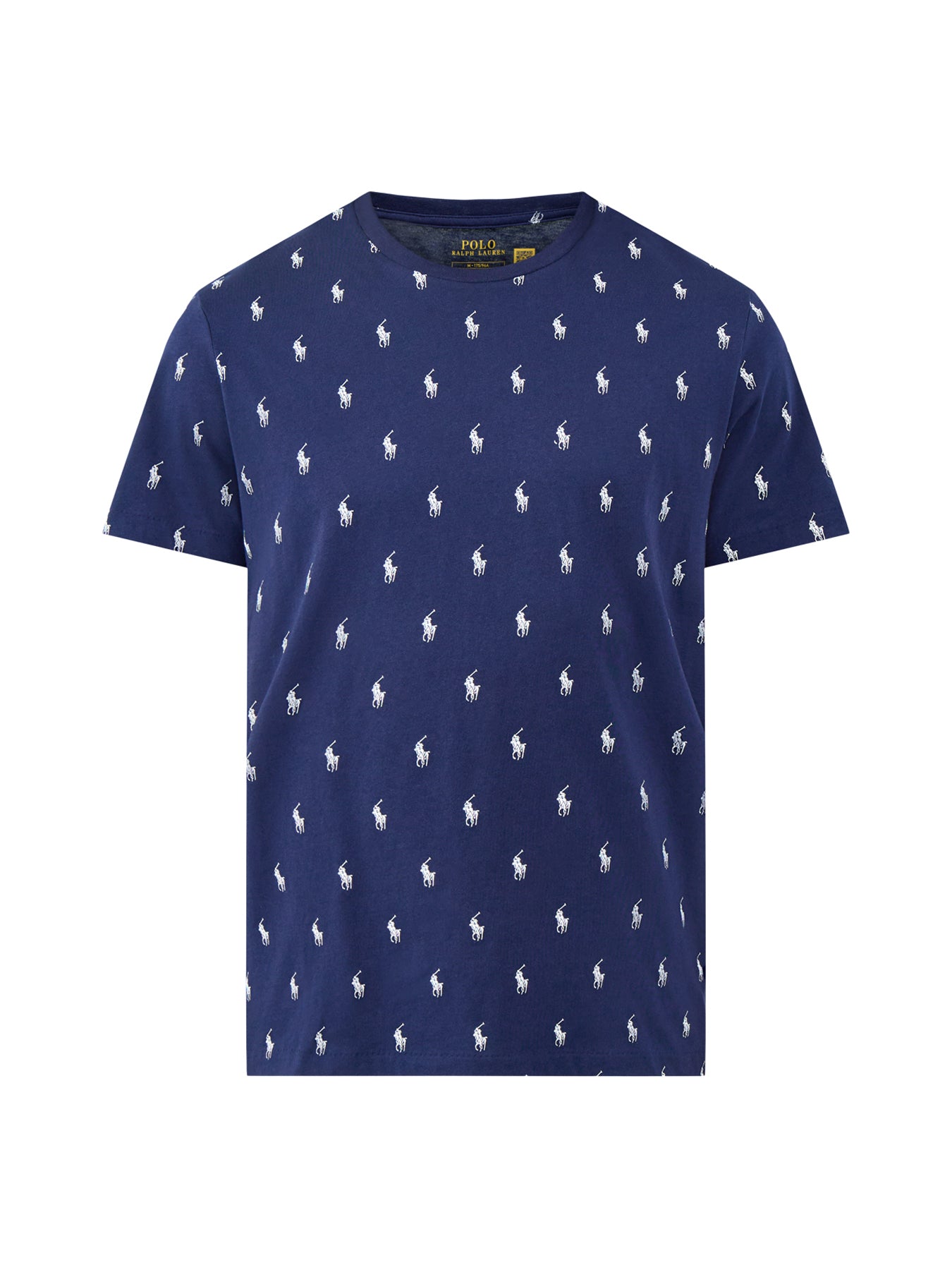 Printed Cotton Lounge T-Shirt Navy