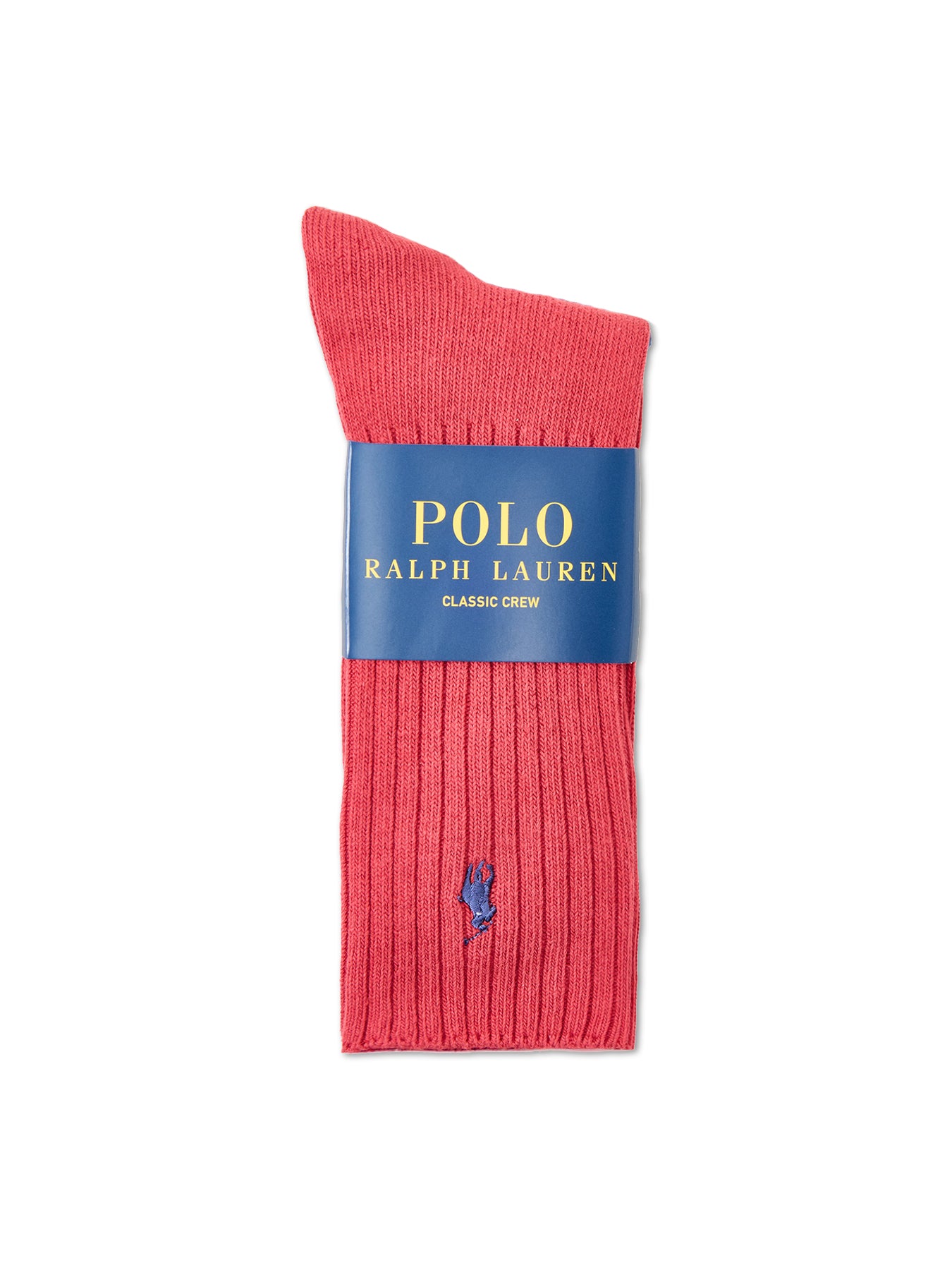 Classic Cotton-Blend Crew Socks Red