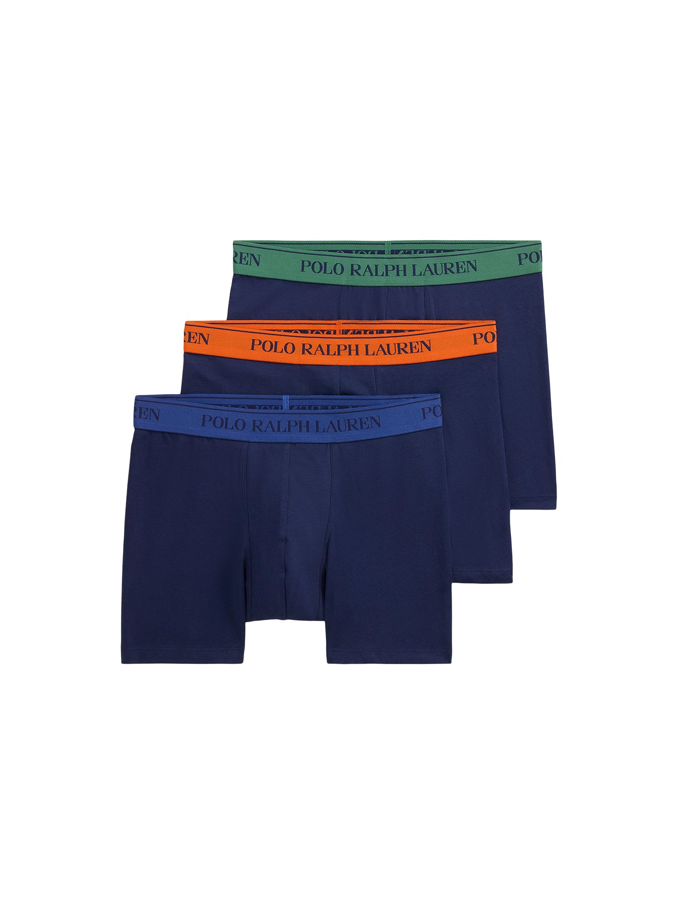3 Pack Contrast Waistband Boxer Briefs Multi
