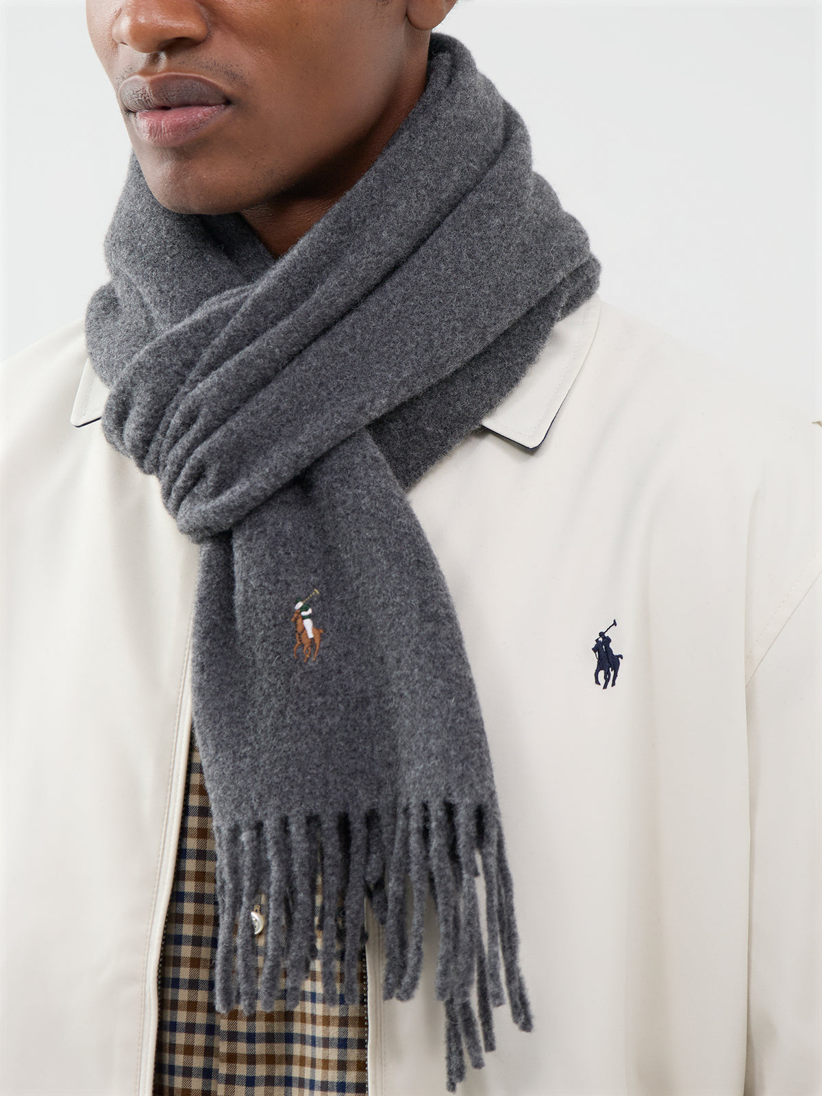 Polo Ralph Lauren Wool Scarf Barclay Heather