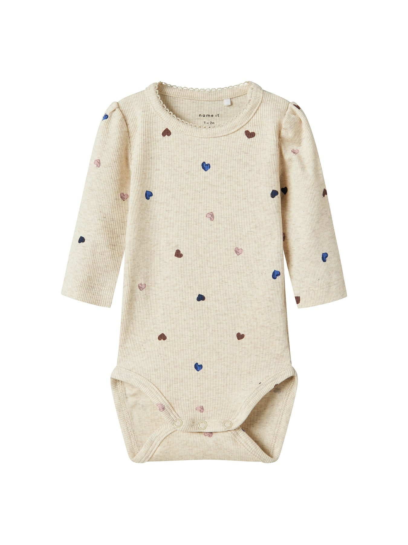 Baby Long Sleeve Bodysuit Beige