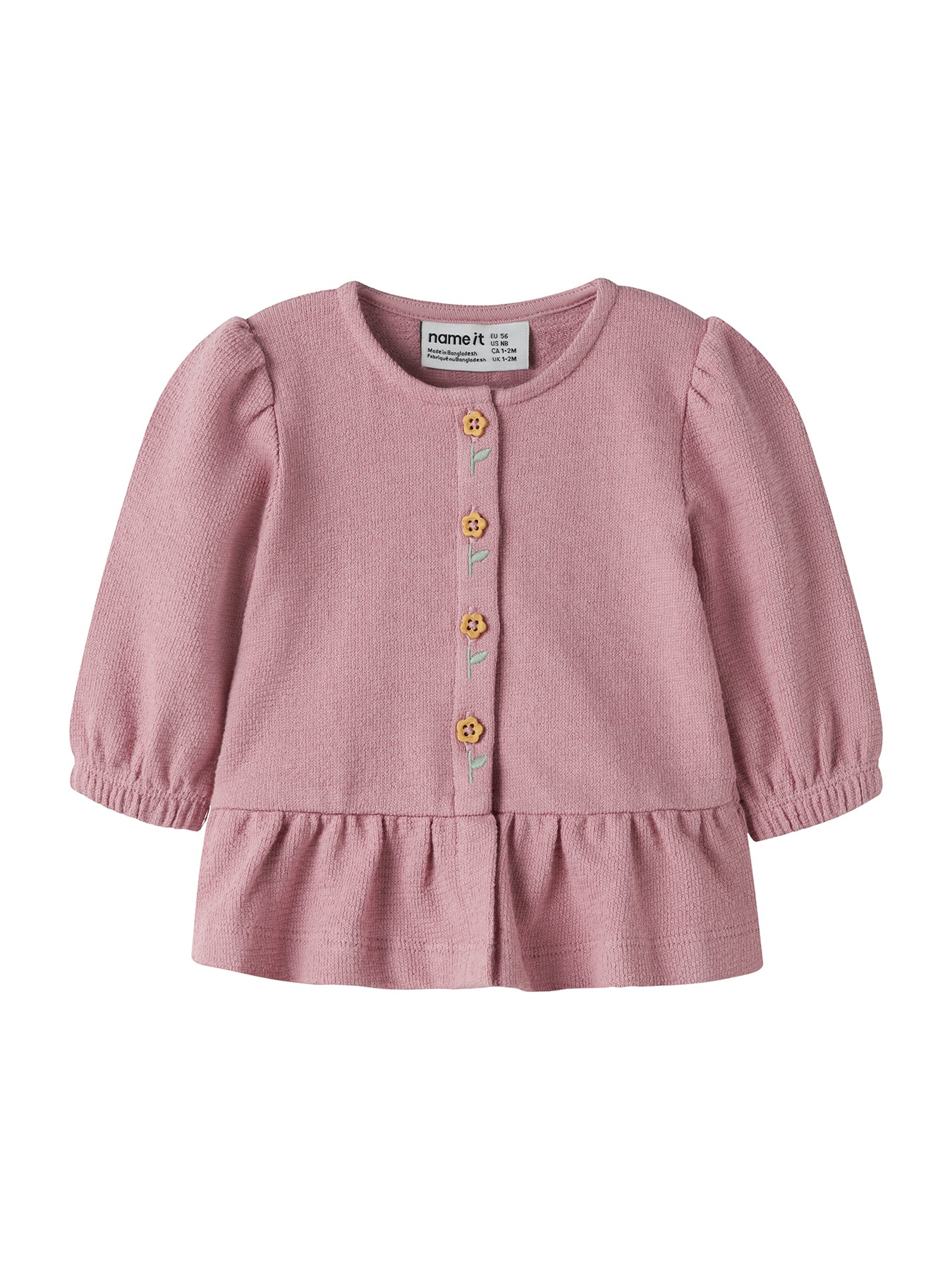 Baby Organic Cotton Cardigan Pink