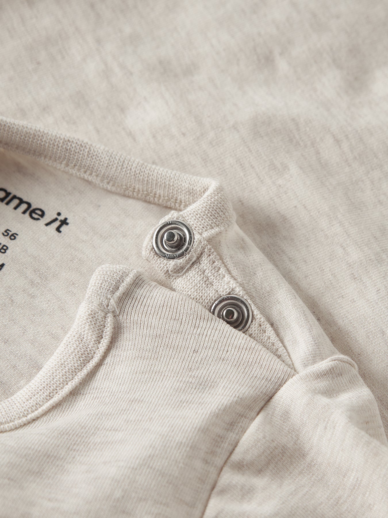 Baby Name It Organic Cotton Lamaia Long Sleeve Top Cream