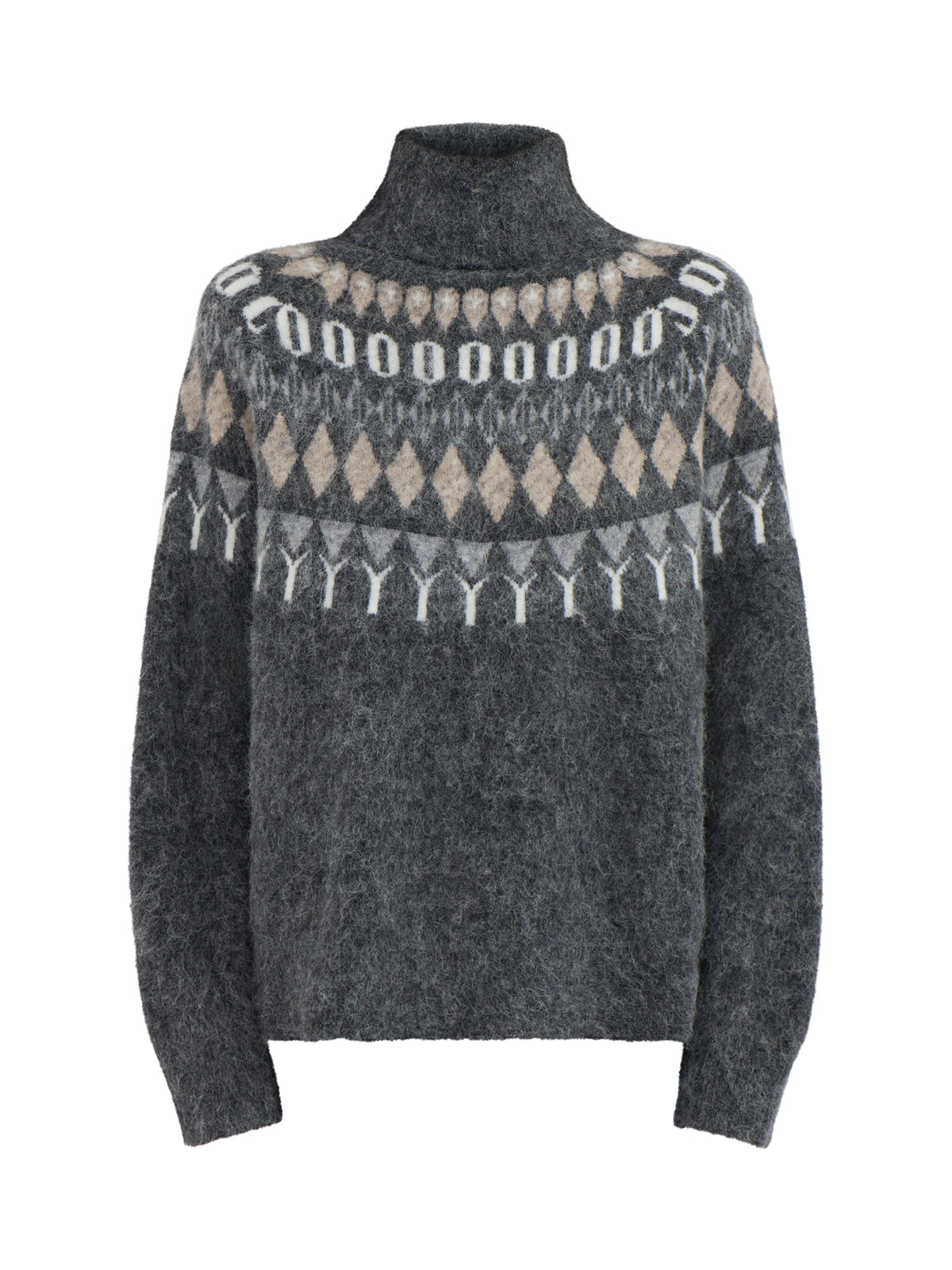 Reidar Collared Jumper - Charcoal