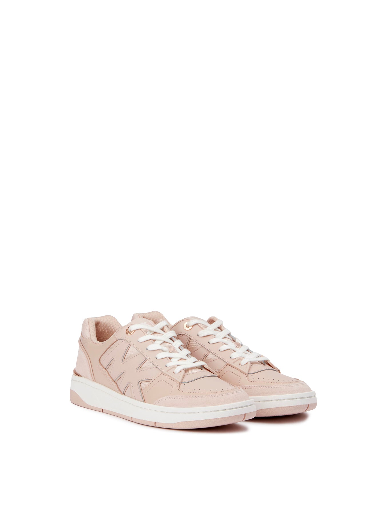 Rebel Leather Trainers Pink