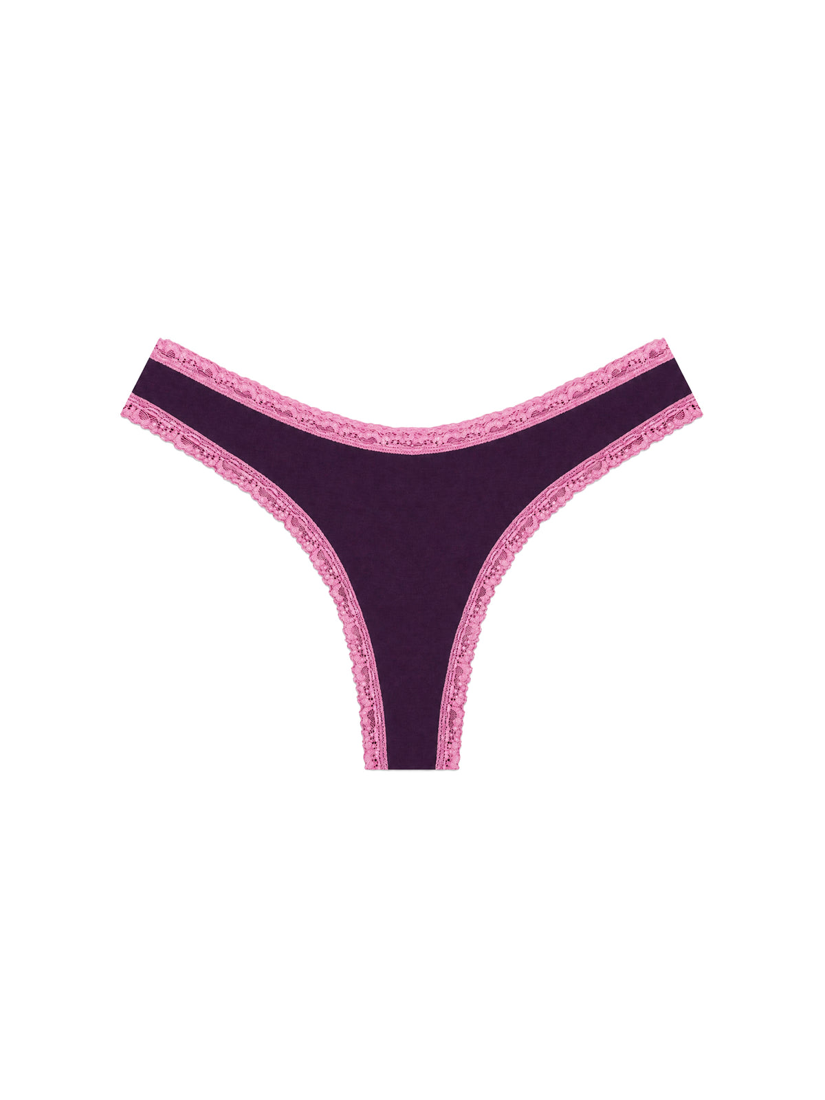 TENCEL Modal Thong - Black Cherry Pink Pop