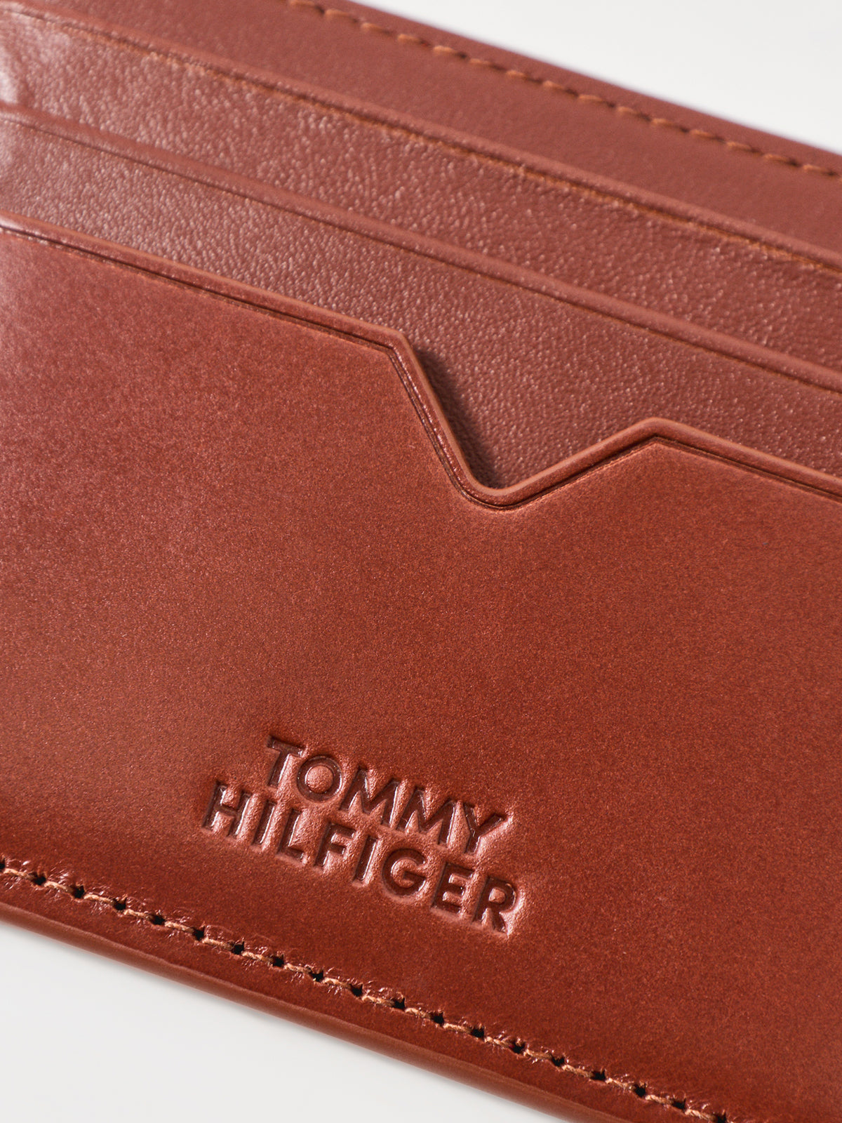 Leather Card Holder & Key Fob Gift Set - Winter Cognac