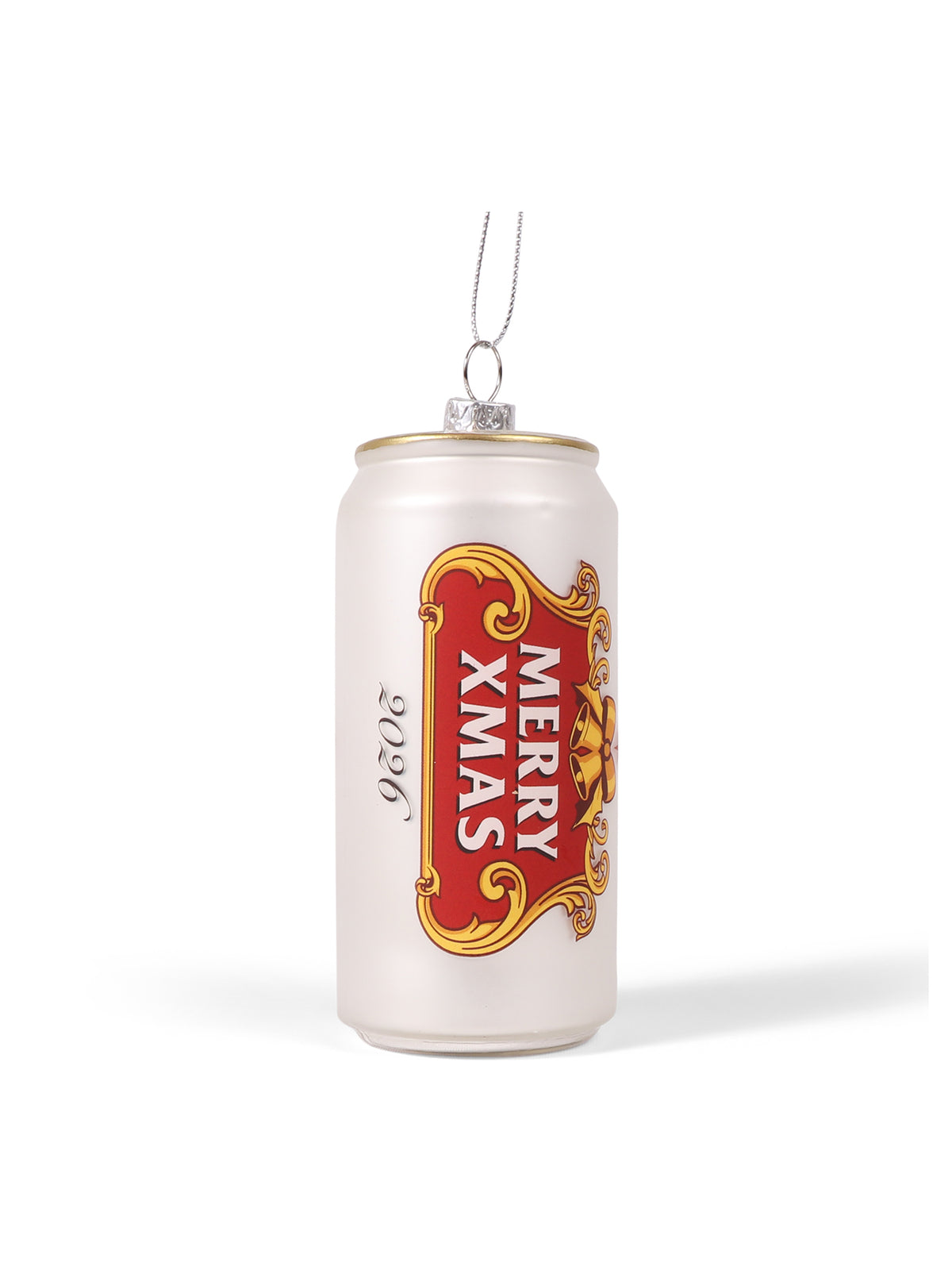 Beer Can Glass Christmas Decoration 11cm