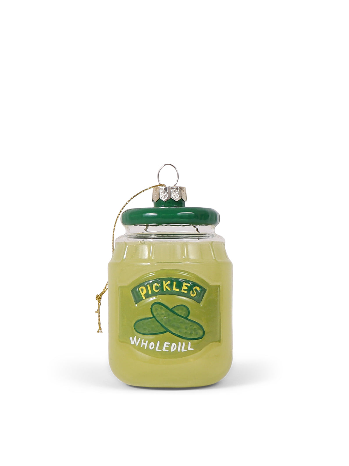 Pickles Jar Glass Christmas Decoration 8cm
