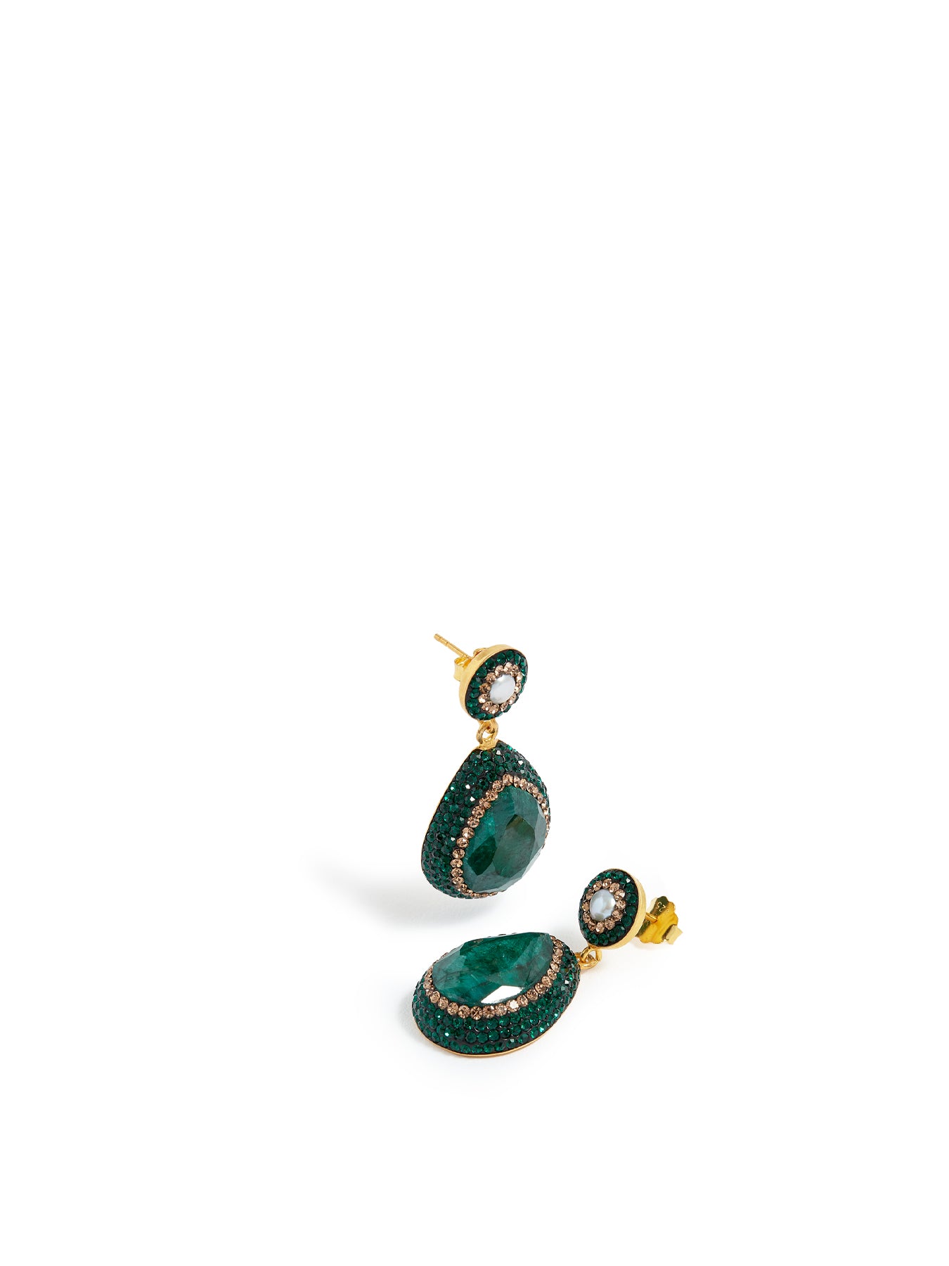 Emerald Drop Earrings