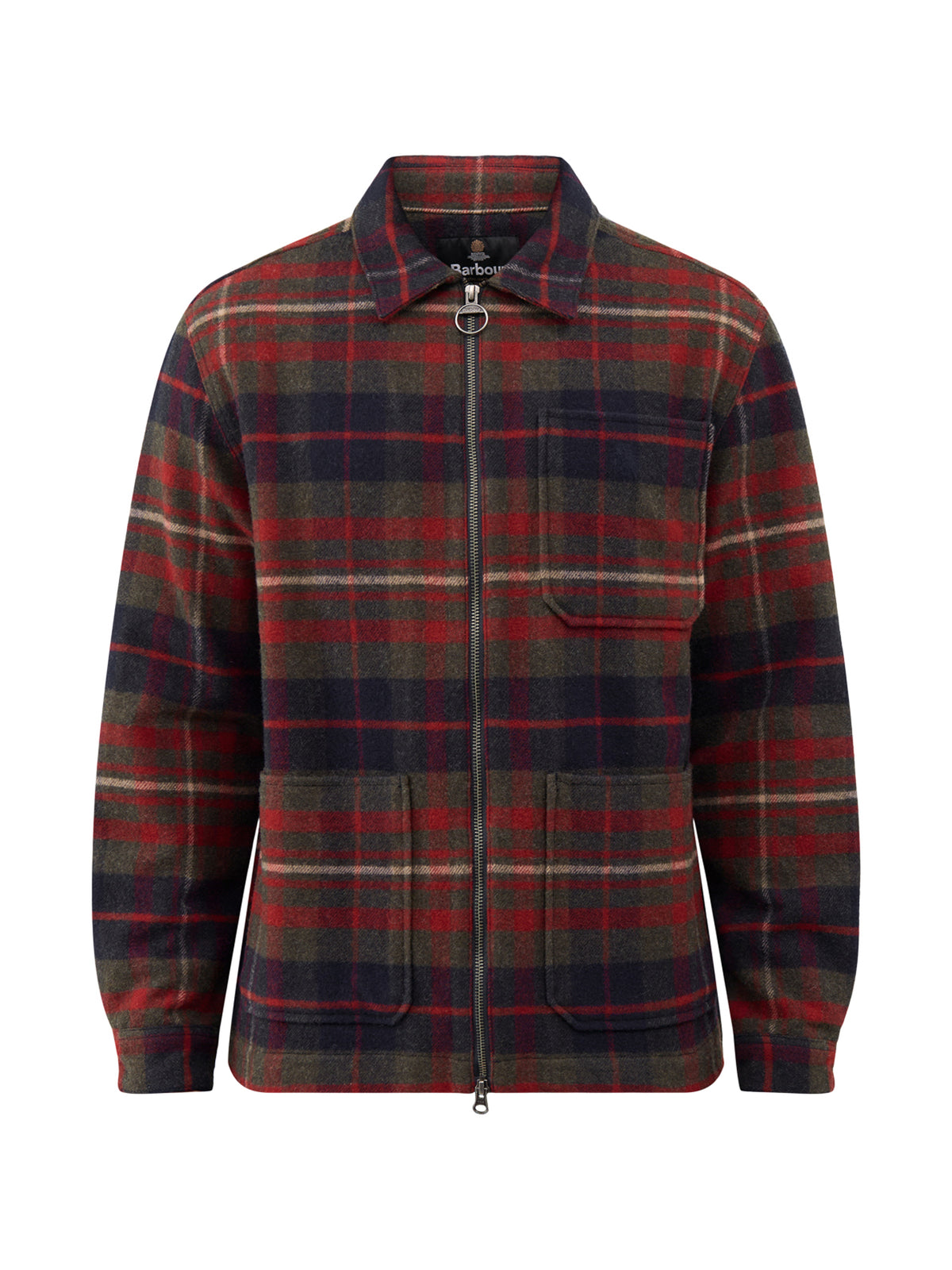 Southview Checked Wool Overshirt Multi