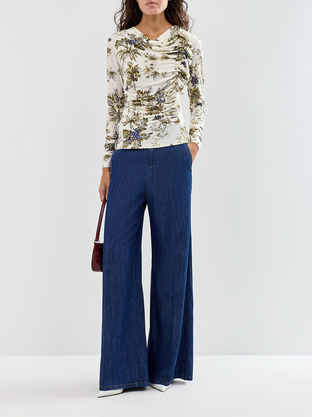 Pere Viscose Printed Body Top