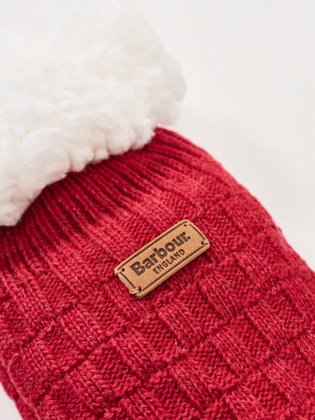 Wool Blend Cable Knit Lounge Socks