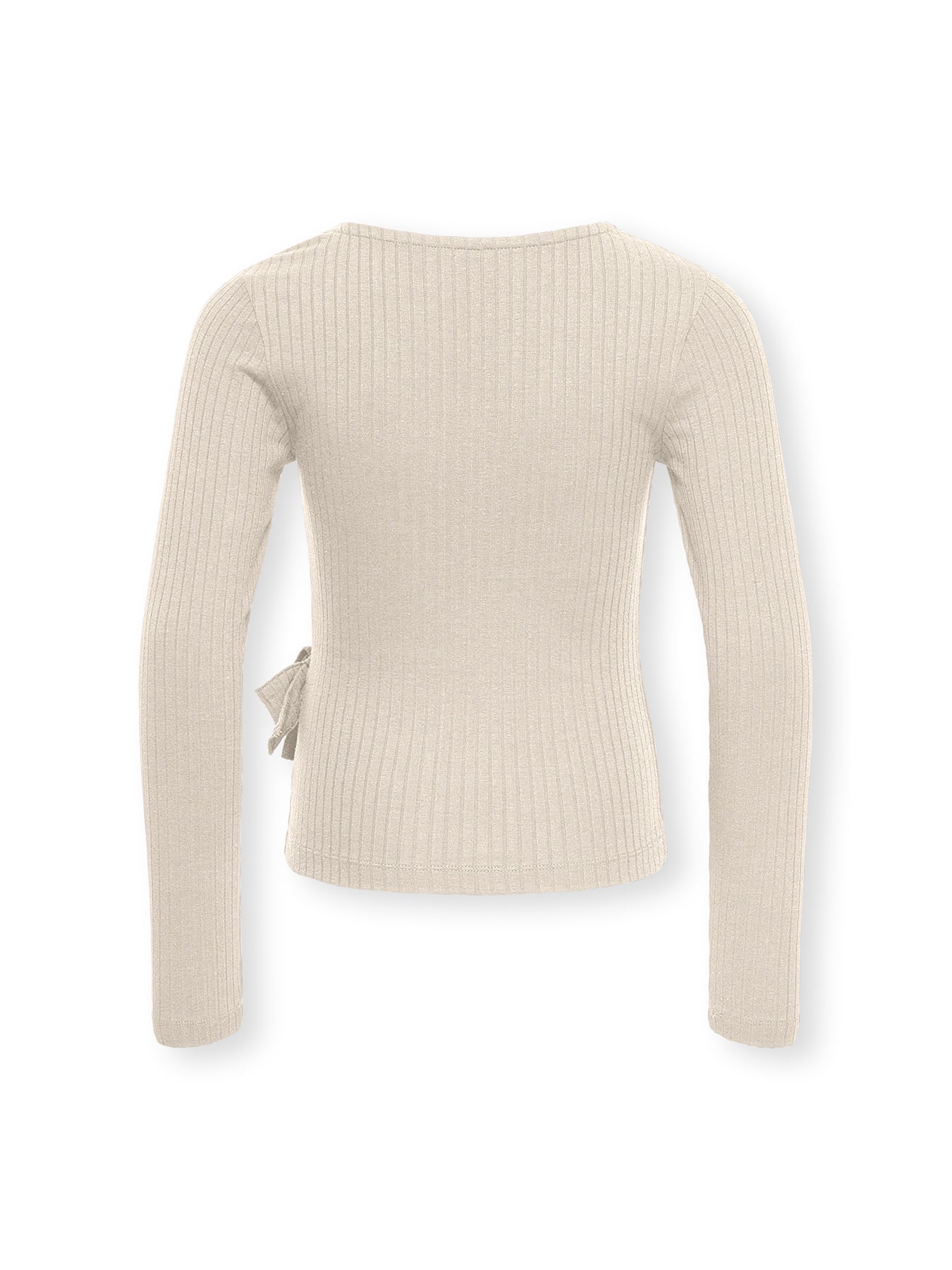 Kids' Wrap Long Sleeve Top Cream