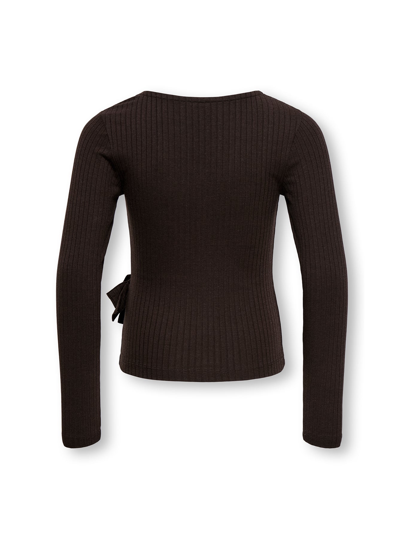 Kids' Wrap Long Sleeve Top Brown