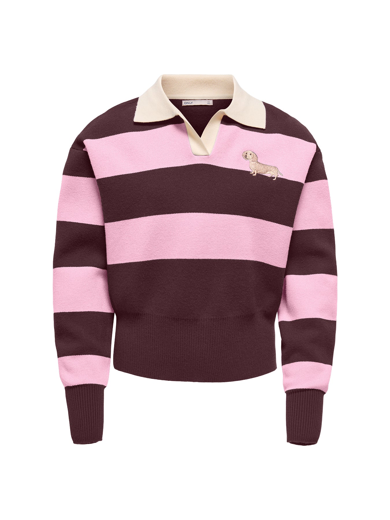 Alvi Life Long-Sleeved Polo Knit Top - Fudge