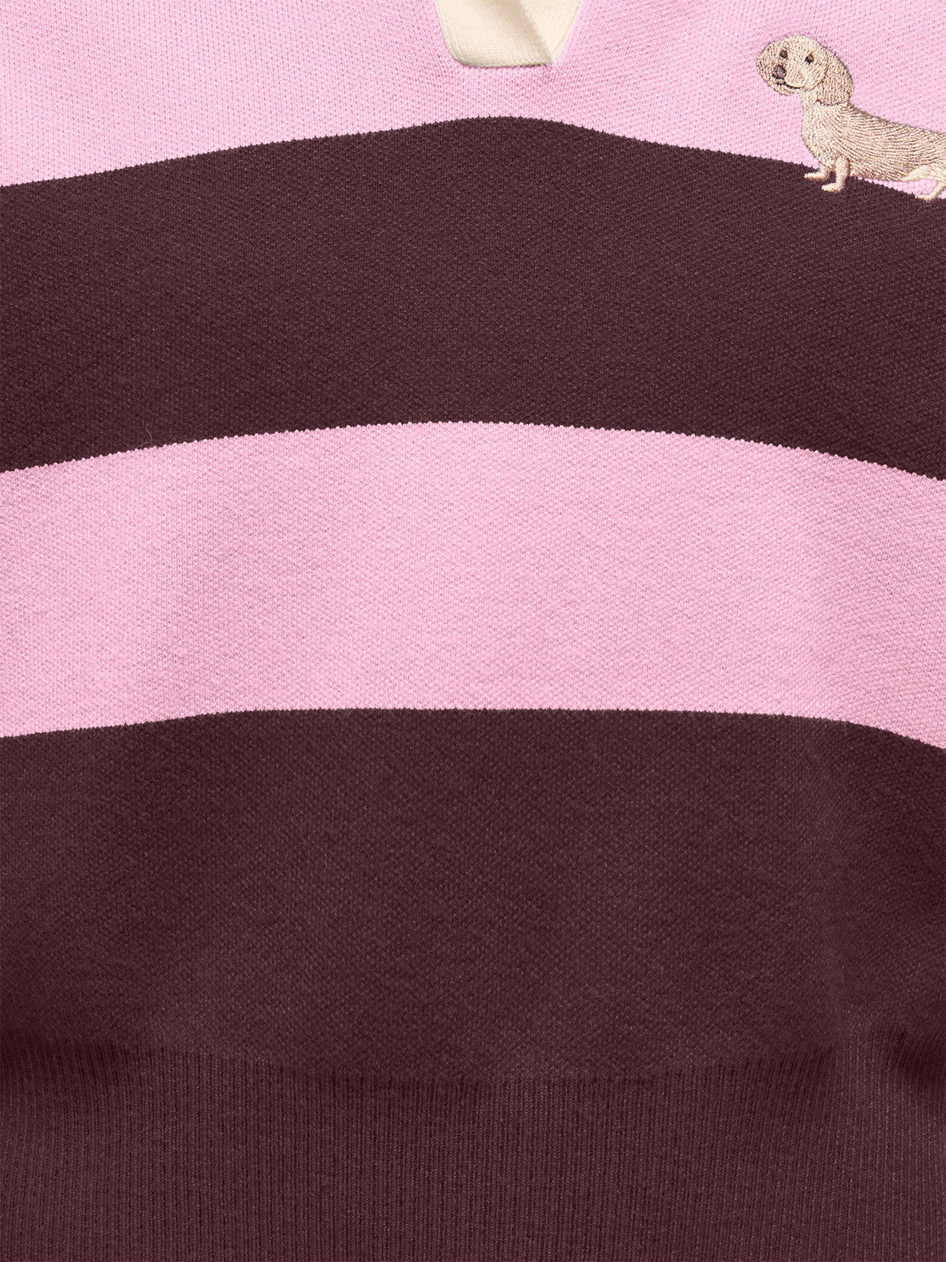 Alvi Life Long-Sleeved Polo Knit Top - Fudge